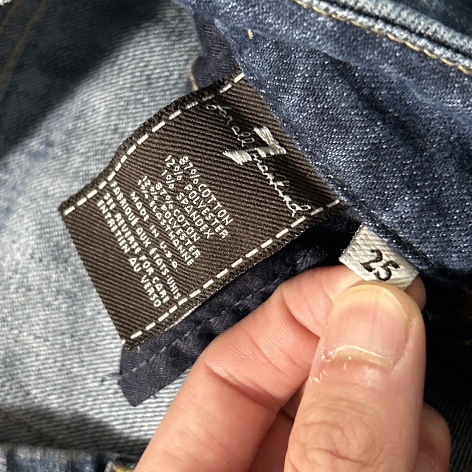 7 For All Mankind 7 ForAll Mankind Beyond Baggy Dojo Jeans 25 28x32 Flare Wide Size 28" / US 6 / IT 42 - 3 Thumbnail