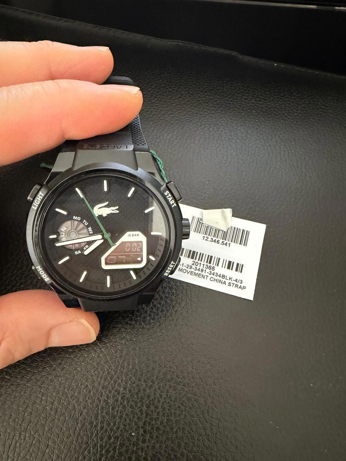 Lacoste Lacoste Men's LC33 Black Silicone Strap Watch 45mm Size ONE SIZE - 4 Thumbnail