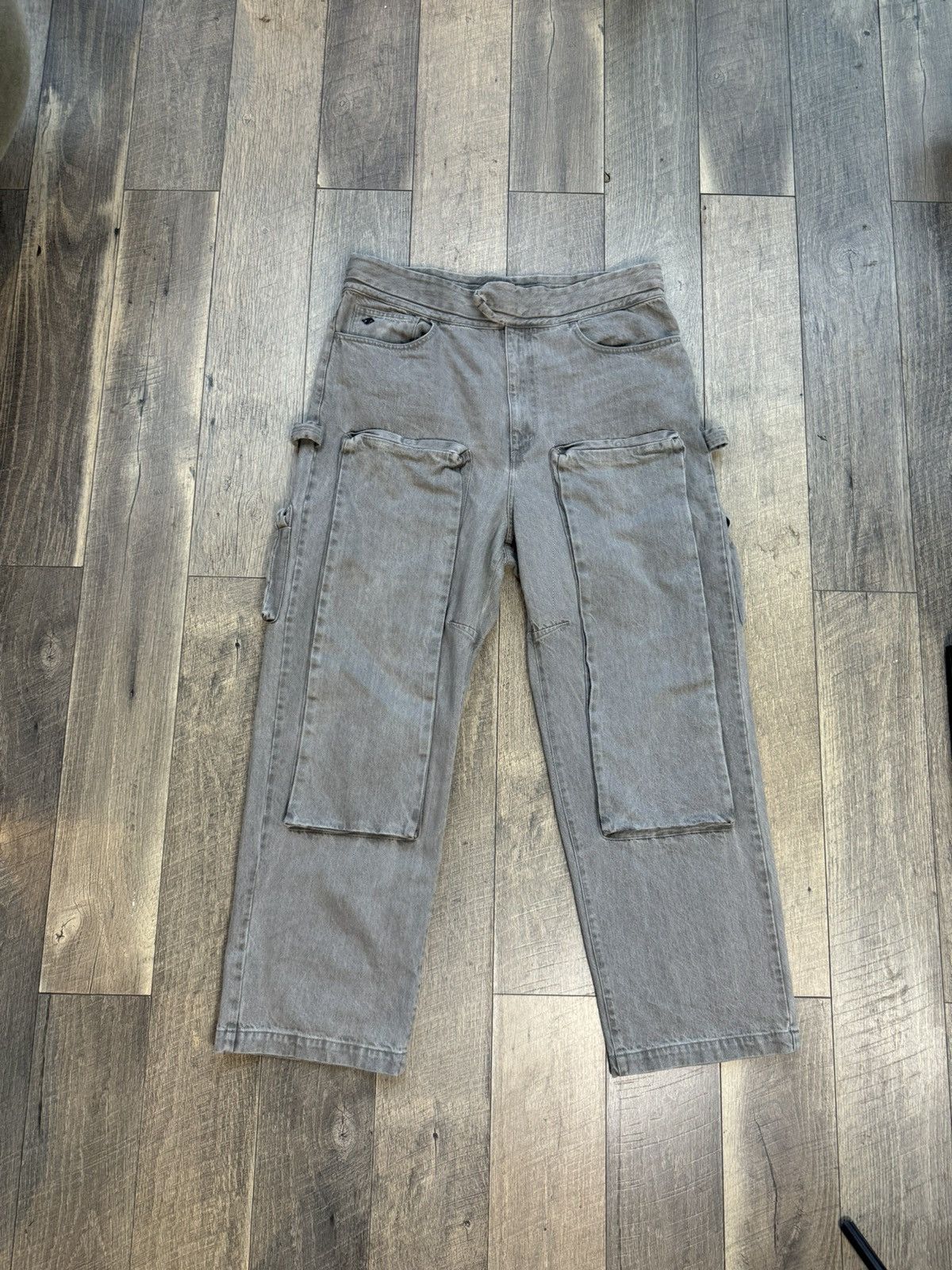 Louis Vuitton Louis Vuitton Grey Denim Cargo Pants Jeans - 38 Size US 38 / EU 54 - 2 Thumbnail