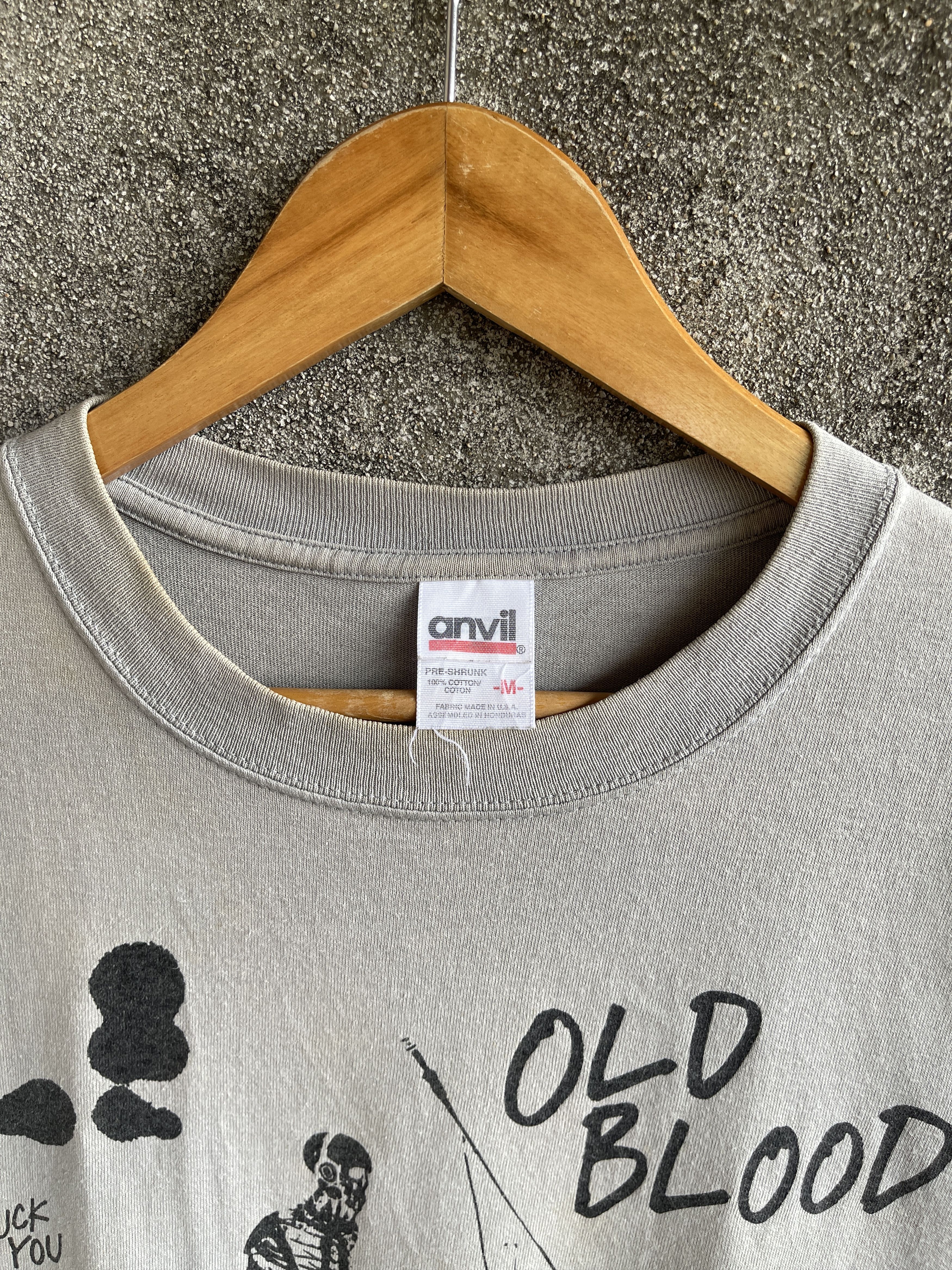 Fuck Art, Make Tees Vintage’90s🔥Skull Old Blood Fuck You Thank You Tshirt Size US M / EU 48-50 / 2 - 3 Thumbnail