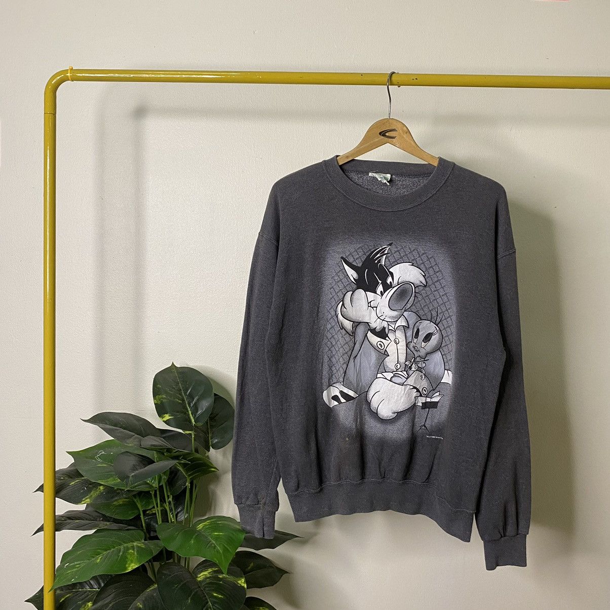 Cartoon Network × Vintage × Warner Bros Vintage 1990s Looney Tunes Sylvester & Tweety Sweatshirt Size US M / EU 48-50 / 2 - 1 Thumbnail