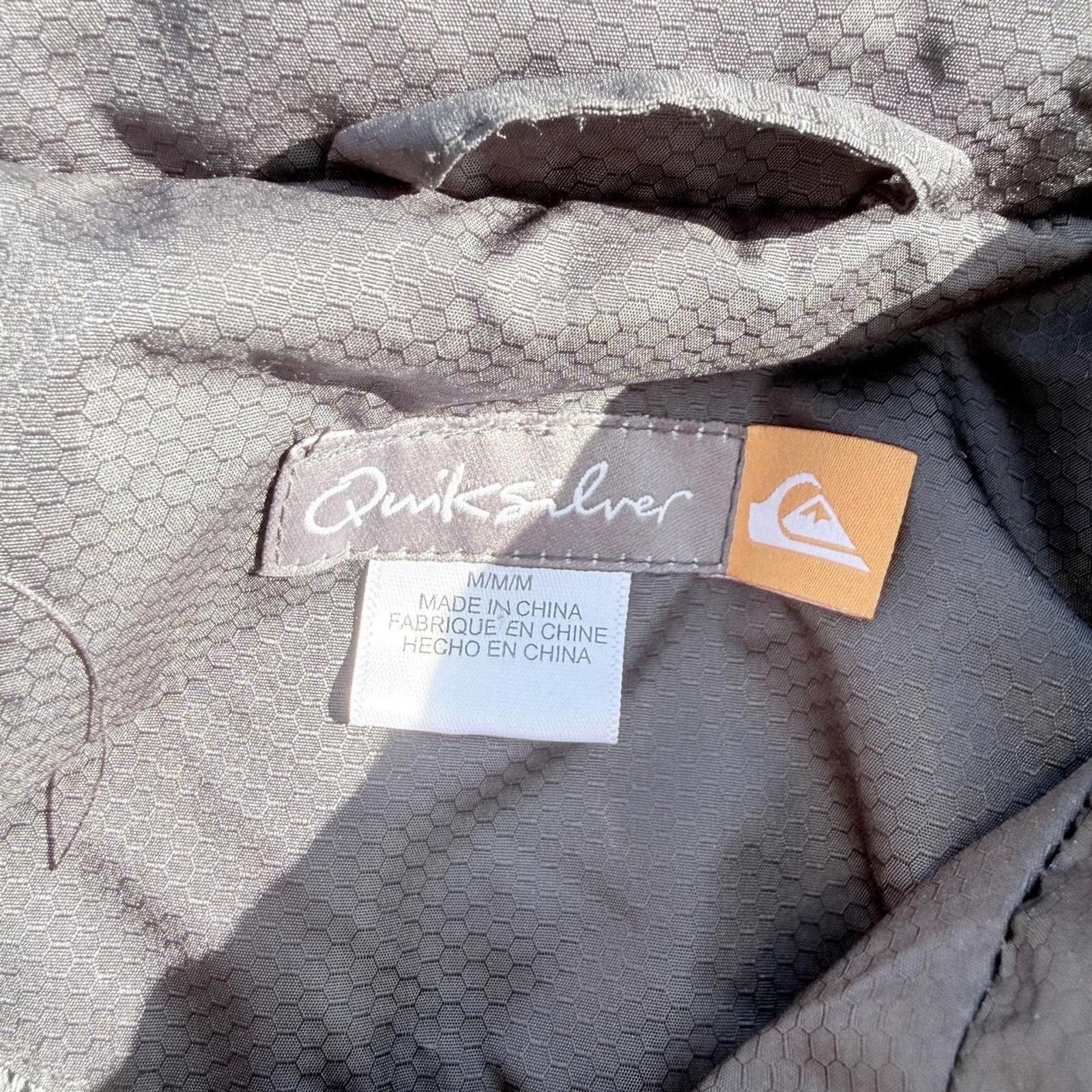 Quiksilver Quiksilver Grey Zip Up Jacket Detachable Hood Men’s Size M Size US M / EU 48-50 / 2 - 8 Thumbnail