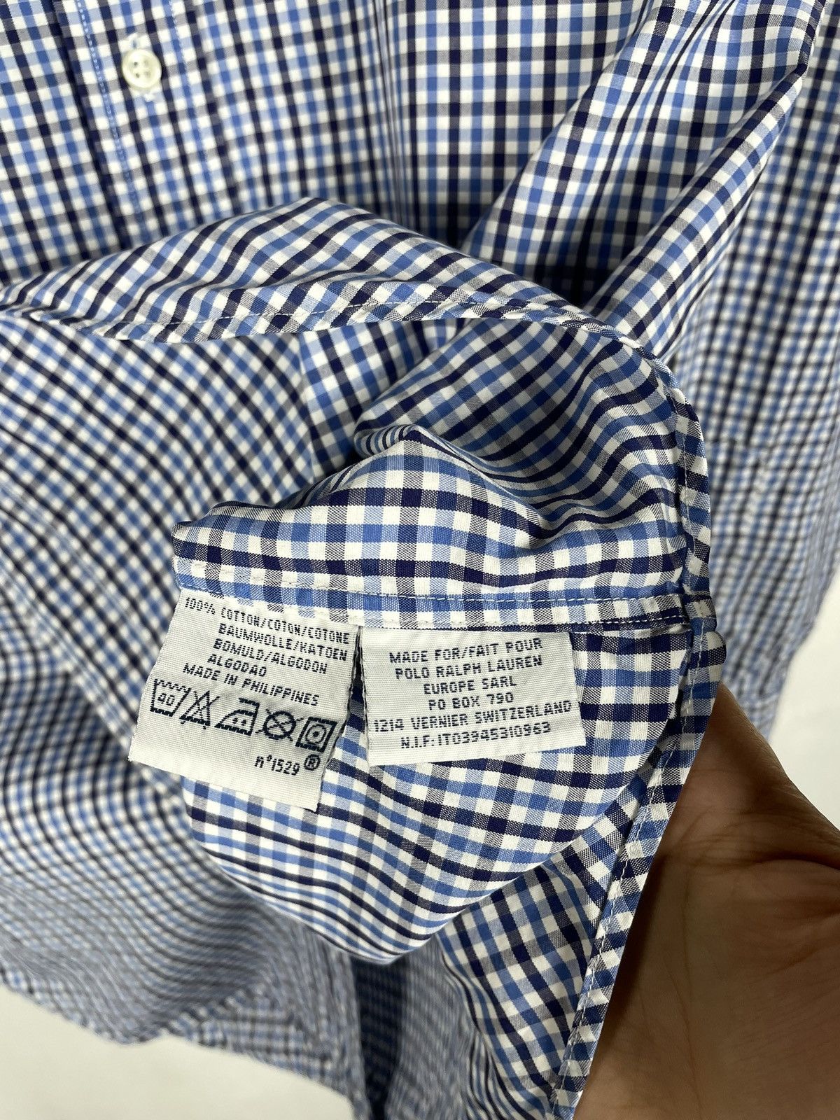 Polo Ralph Lauren Polo Ralph Lauren Blue Checkered Shirt Old Money Luxury Size US M / EU 48-50 / 2 - 8 Thumbnail