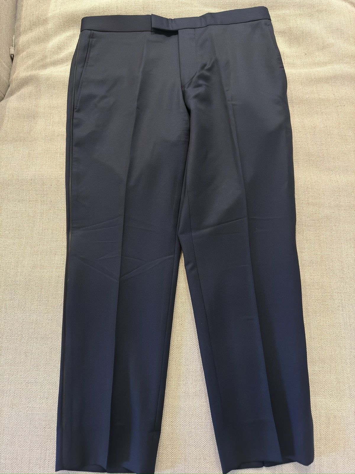 Ted Baker Ted Baker London Mohair Blend Navy Shawl Lapel Tuxedo 40S Size 40S - 15 Thumbnail