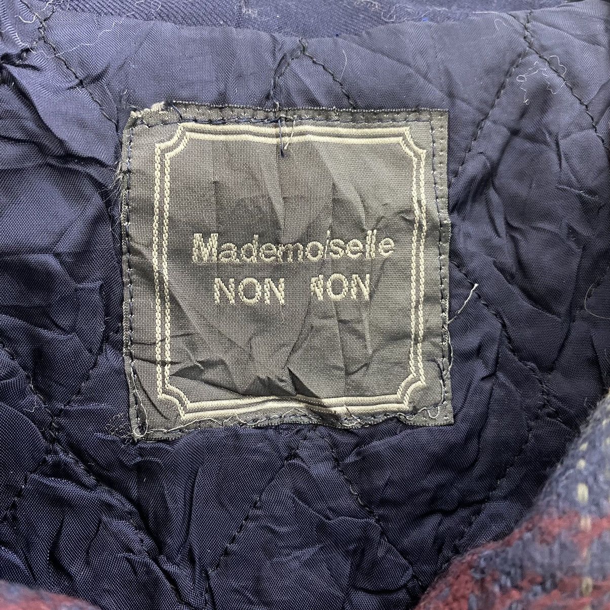 Mademoiselle Non Non MADEMOISELLE NON NON Check Tartan Button Up Wool Parka Size M / US 6-8 / IT 42-44 - 3 Thumbnail