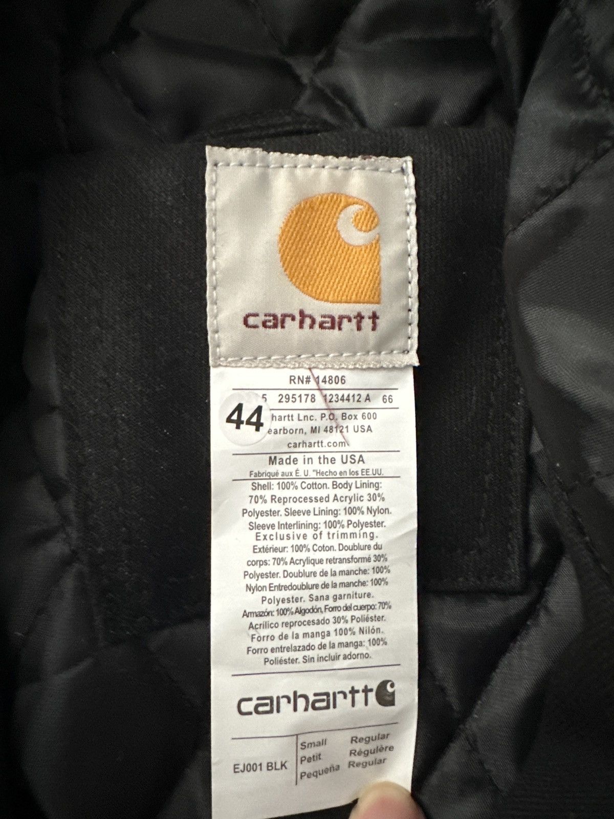 Carhartt Carhatt black jacket Size US S / EU 44-46 / 1 - 4 Thumbnail