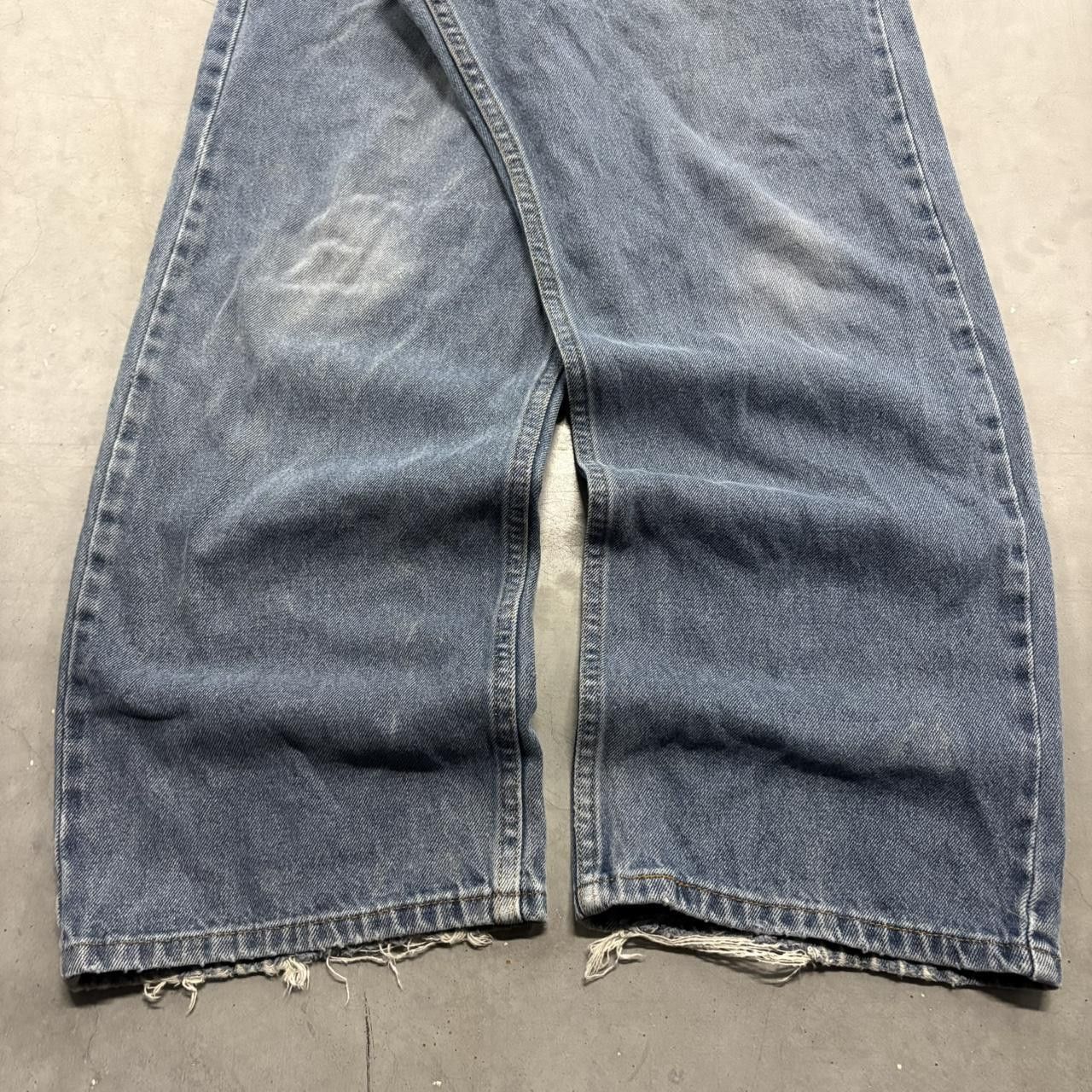 Vintage Crazy Vintage Y2K/2000s Super Baggy Streetwear Skater Medium Blue Wash Denim Jeans! Size US 38 / EU 54 - 5 Thumbnail