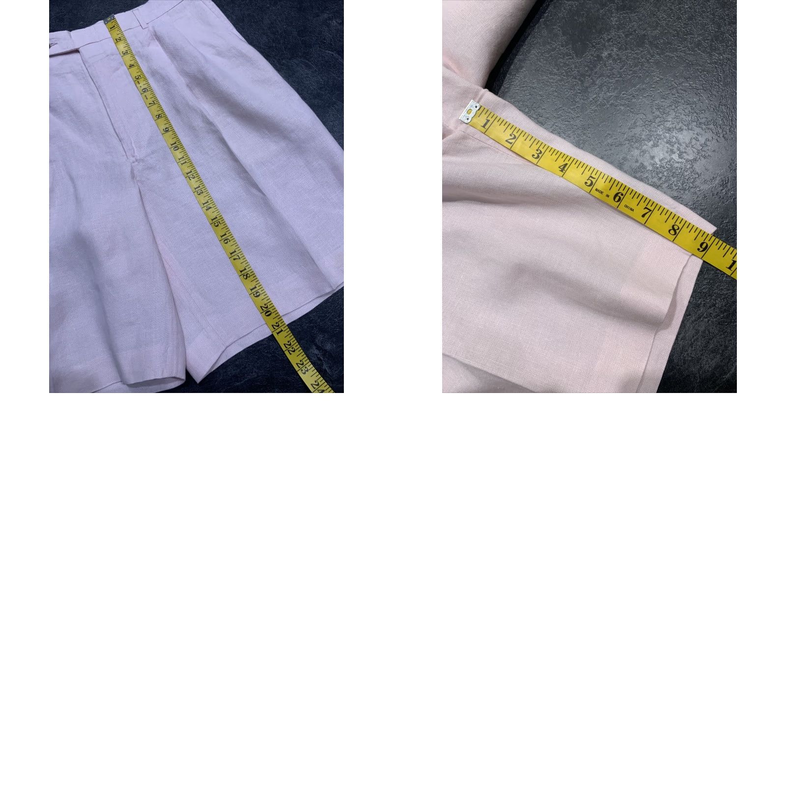 Berle Berle Linen Bermuda Shorts Mens 36 Light Pink Classic Casual Beach Size US 36 / EU 52 - 8 Thumbnail