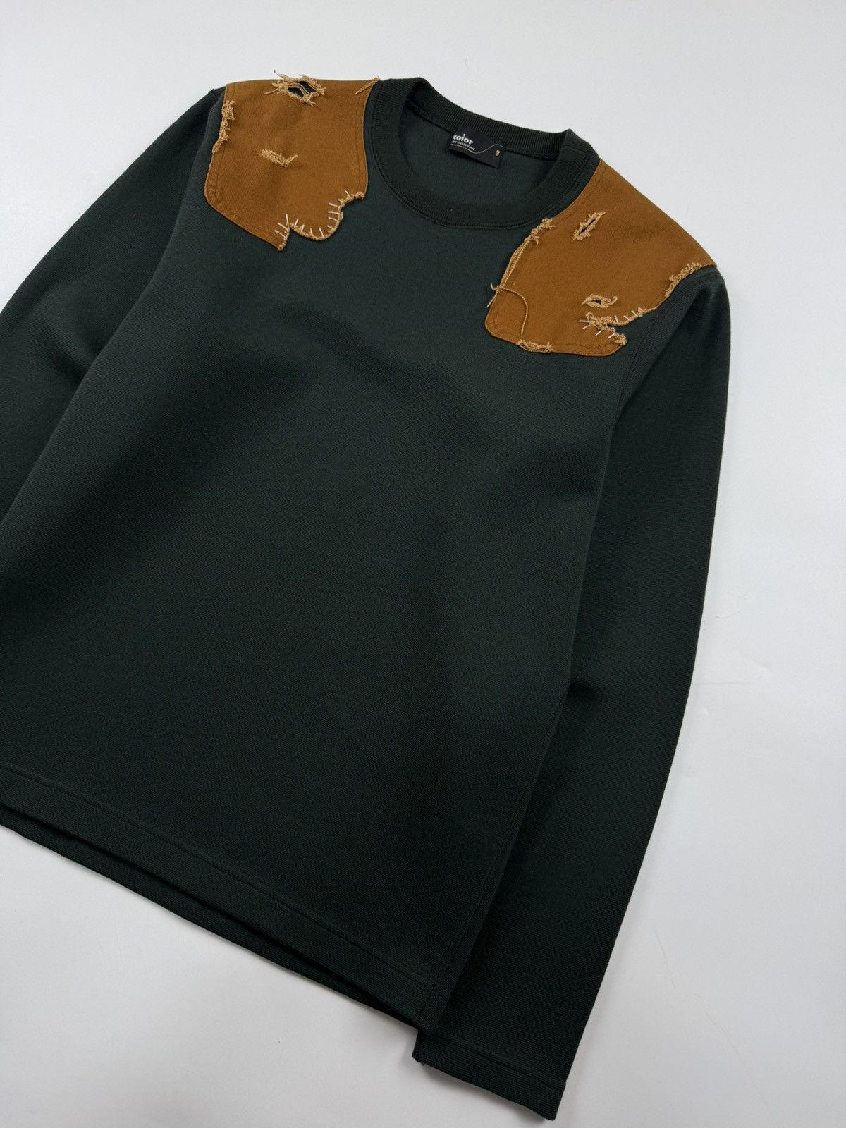 Kolor Kolor F/W’19 Hunter Crew Wool Sweater Size US L / EU 52-54 / 3 - 5 Thumbnail