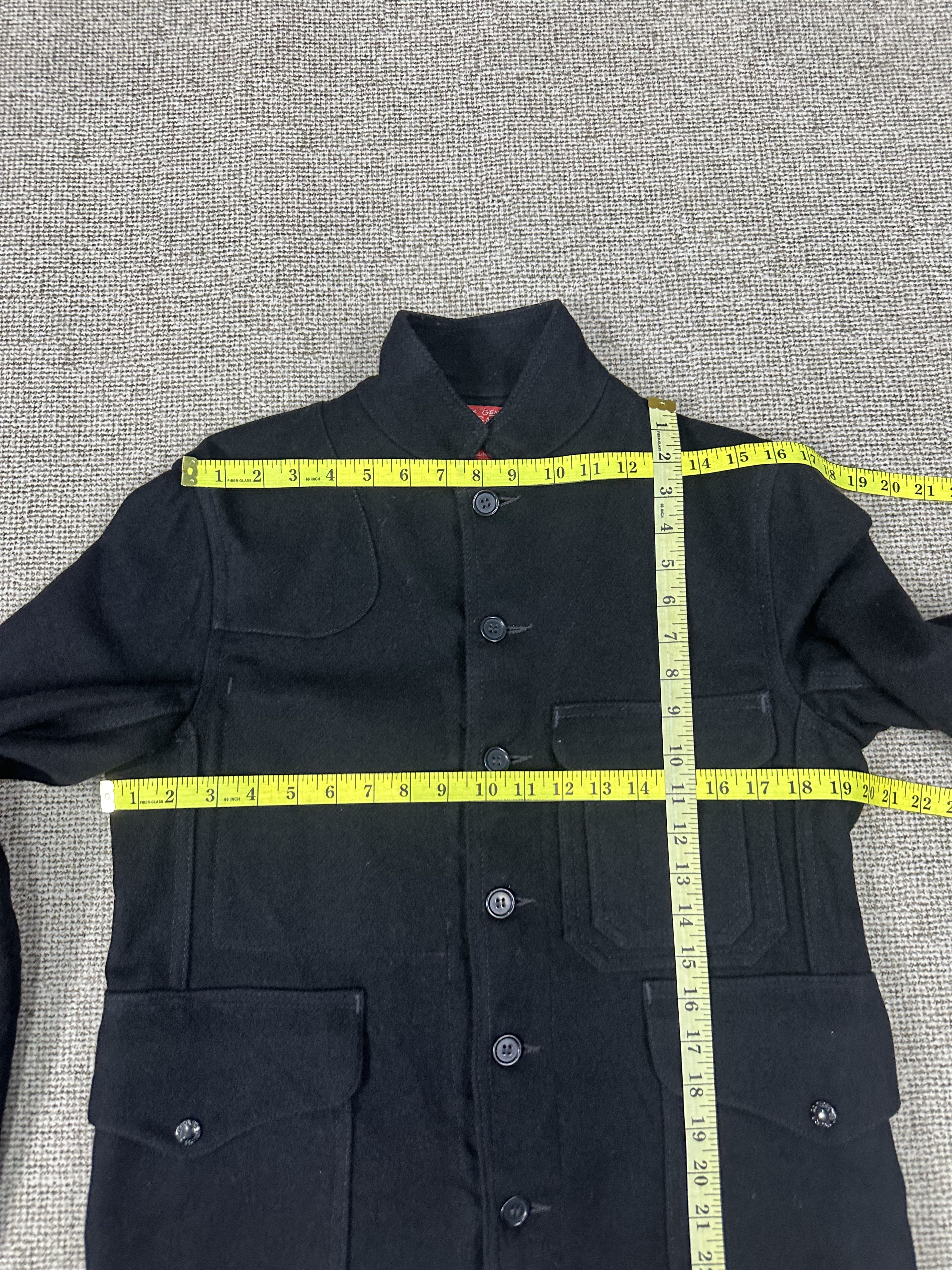 Filson Filson Rail Road Man Black Wool Coat Jacket Z490 Size US XS / EU 42 / 0 - 6 Thumbnail