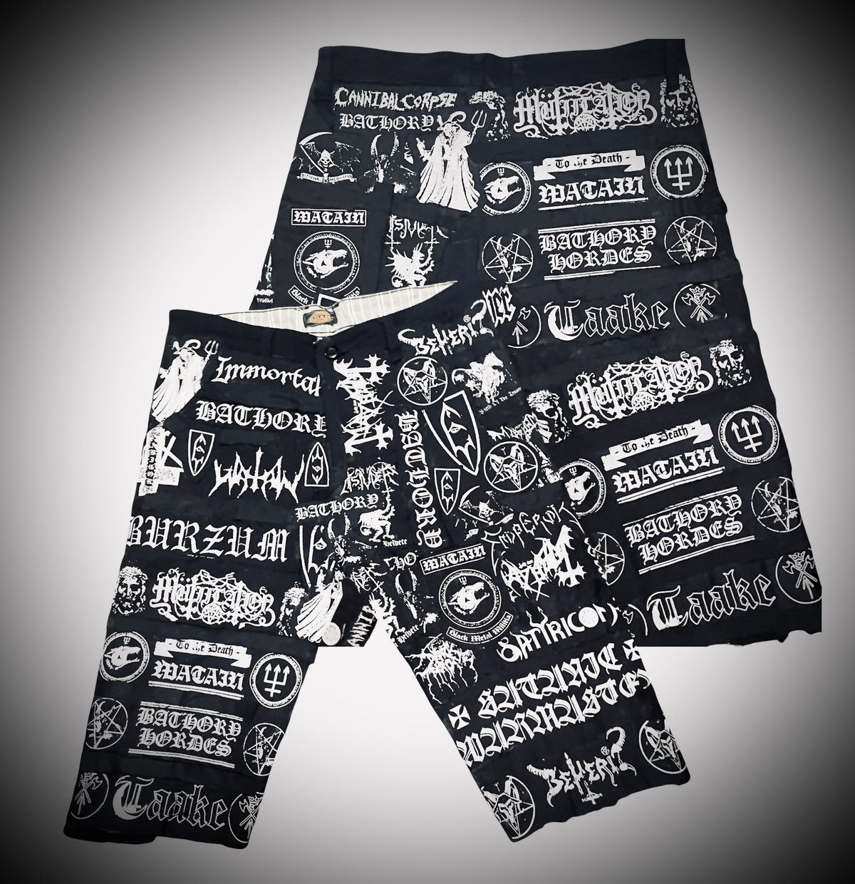 Band Tees × Other Heavy Metal Custom Shorts Pants Size US 31 - 1 Thumbnail