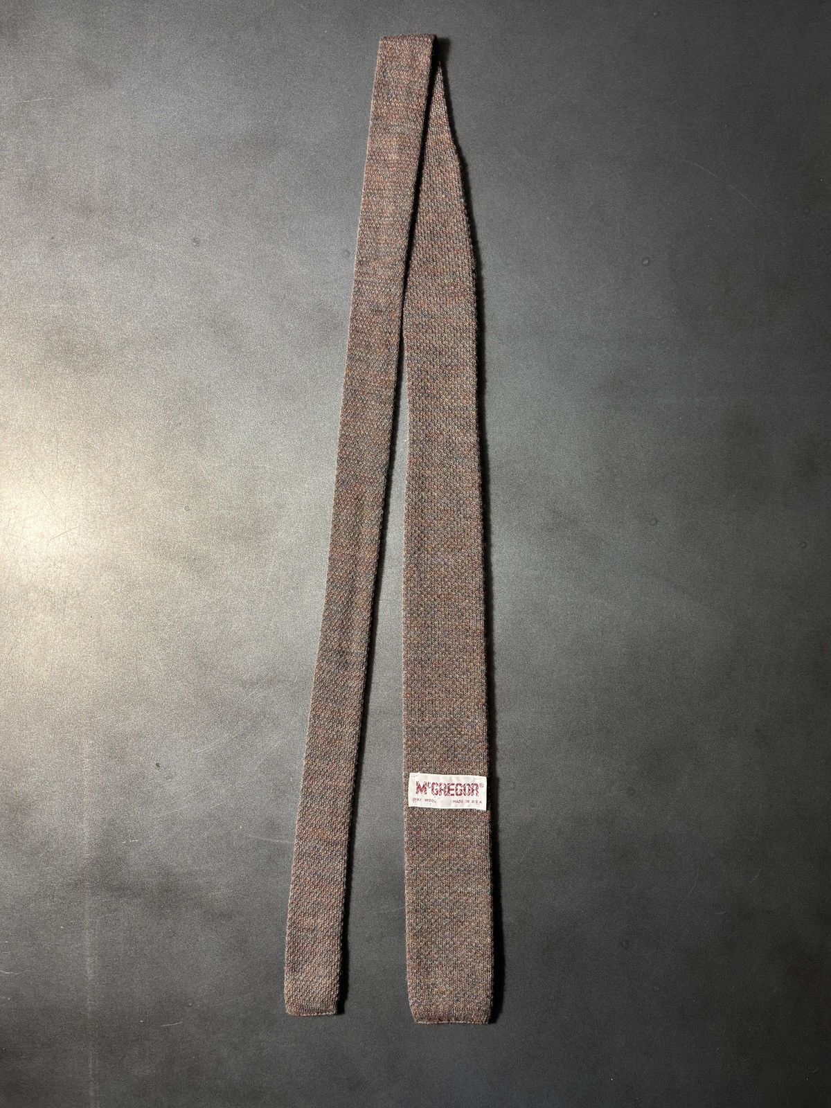 MacGregor Vintage Macgregor Wool Necktie Straight Bar Flat Knit Tie Size ONE SIZE - 9 Thumbnail