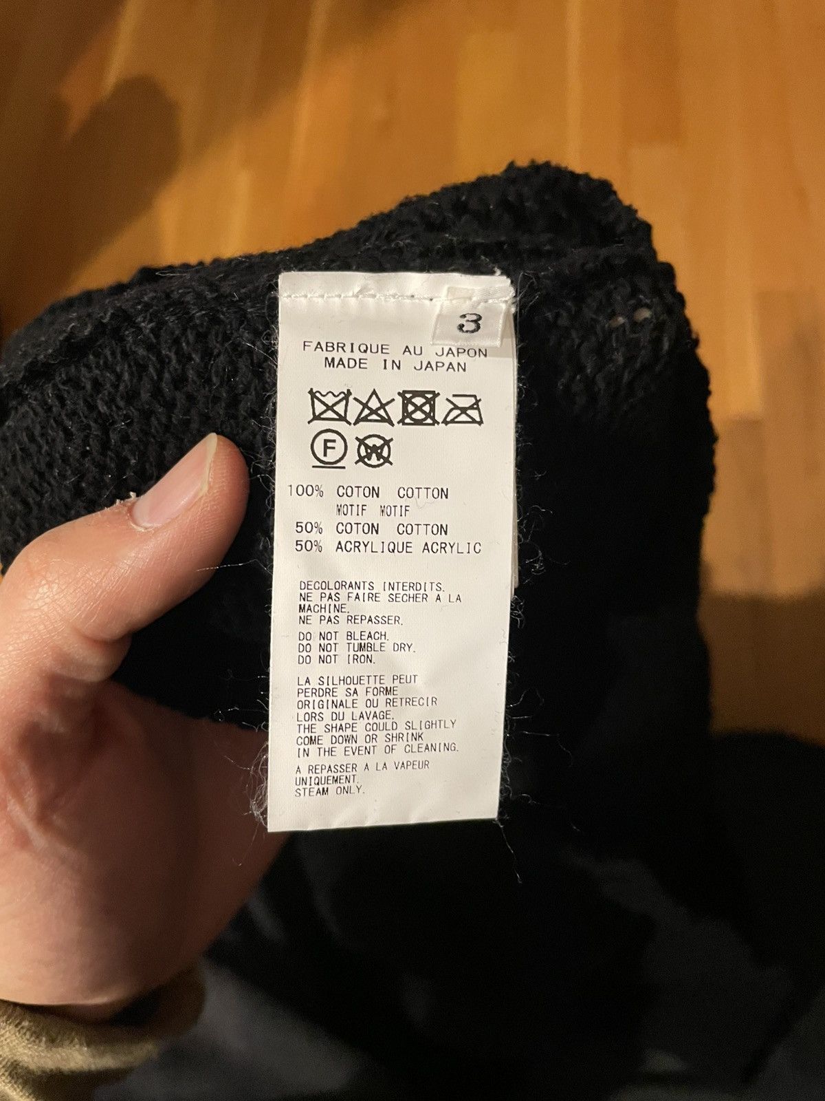 Yohji Yamamoto Yohji Yamamoto grandma knit sweater with whale design Size US L / EU 52-54 / 3 - 4 Thumbnail