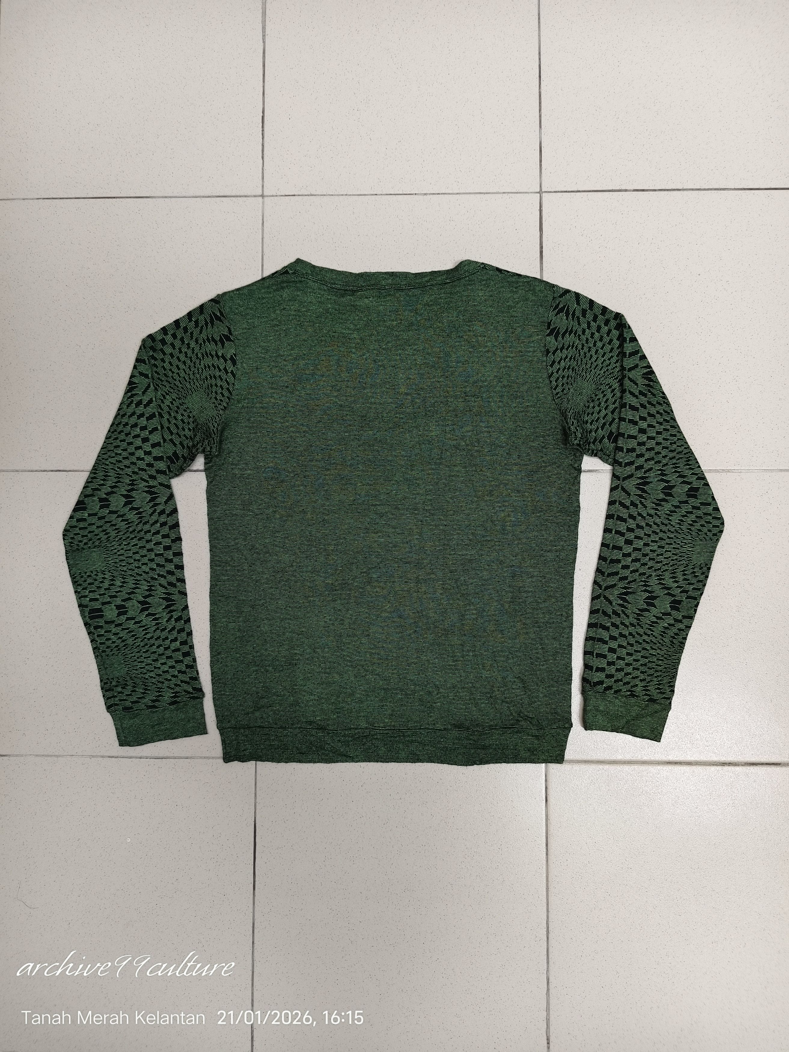 agnes b. Archive 90's cotton knit abstract sweater made in France Size XS / US 0-2 / IT 36-38 - 2 Thumbnail