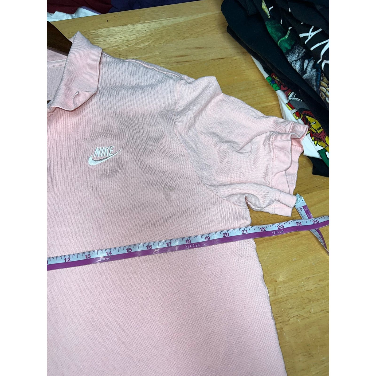 Nike Nike Pink Polo Shirt Golf Golfing Tee Small Stain Large Size US L / EU 52-54 / 3 - 10 Thumbnail