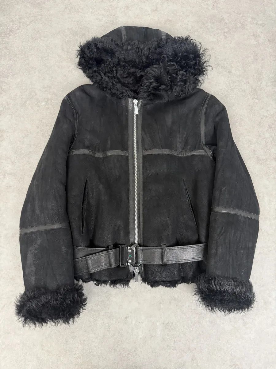 Emporio Armani FW2018 Emporio Armani Plushed Leather Black Belted Jacket Size US L / EU 52-54 / 3 - 2 Thumbnail