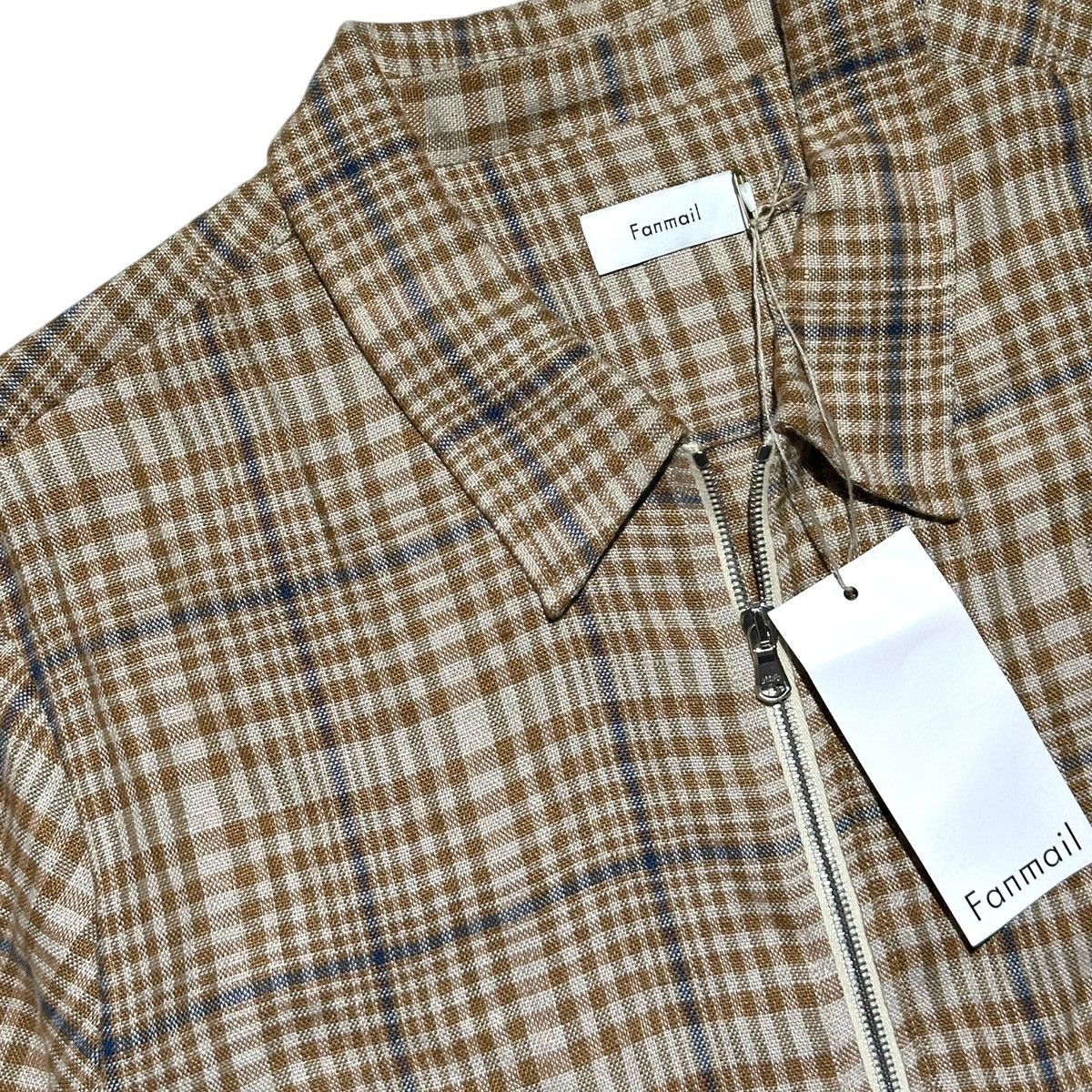 Fanmail Linen plaid zippered jacket Size US L / EU 52-54 / 3 - 2 Thumbnail