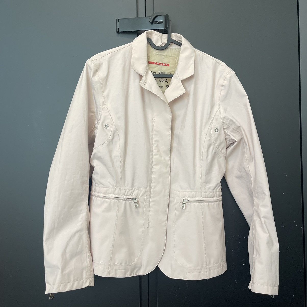 image of Prada 2000’S Vintage Nylon Jacket in Pink, Women's (Size Medium)