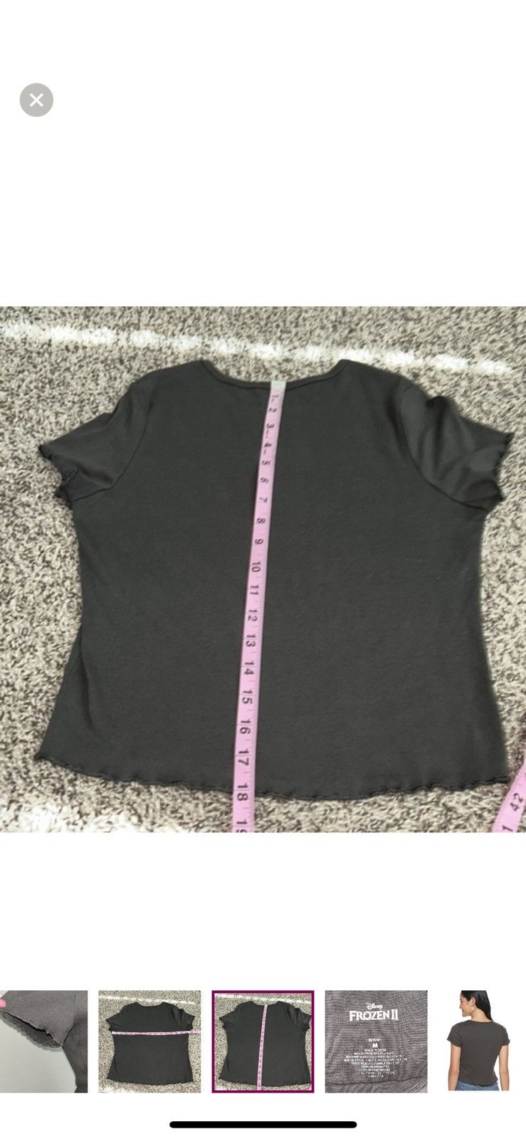 Disney Disney‎ frozen 2 medium cropped baby top Size M / US 6-8 / IT 42-44 - 3 Thumbnail