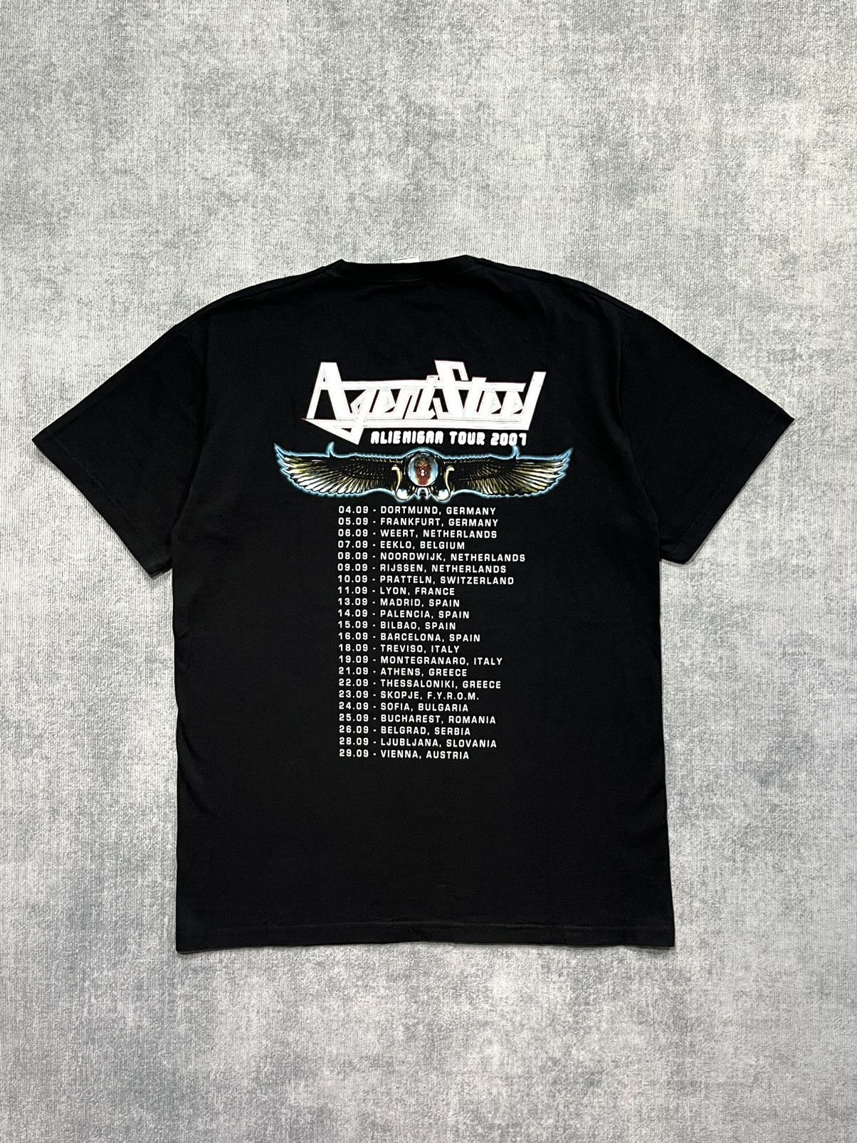 Metallica × Vintage Agent Steel Alienigma 2007 tour vintage rare retro rock Size US L / EU 52-54 / 3 - 6 Thumbnail
