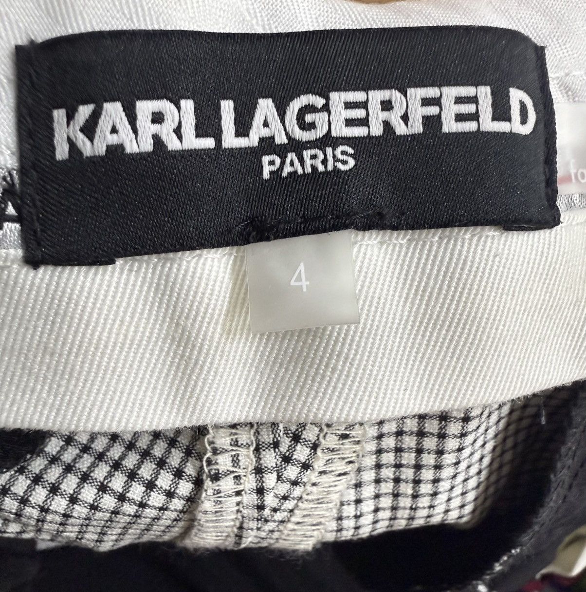 Karl Lagerfeld Karl Lagerfeld Checkered Pants Size 27" / US 4 / IT 40 - 3 Thumbnail