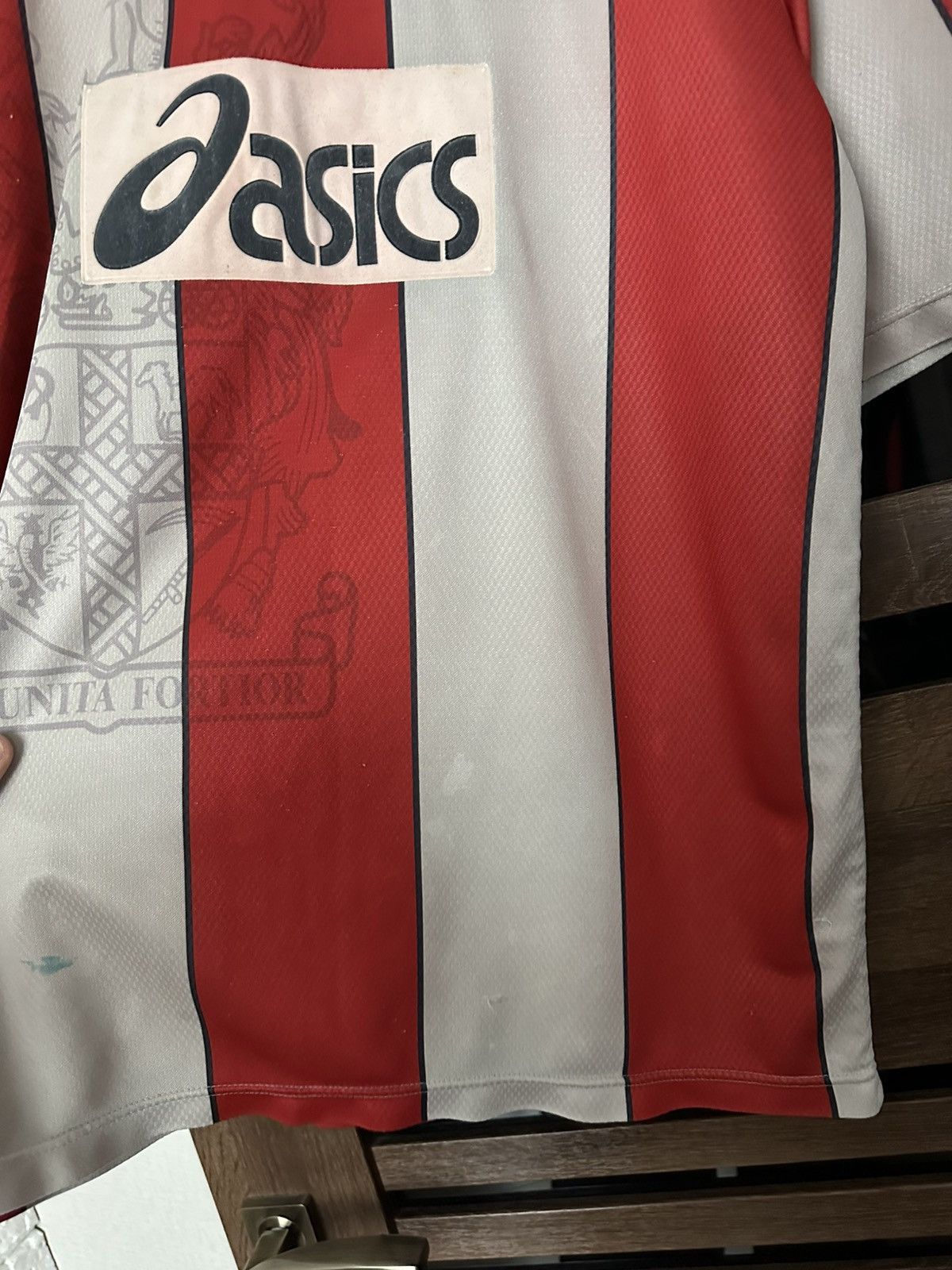 Asics 1996/1997 Stoke City Asics Vintage Soccer Jersey T-Shirt Kit Size US XL / EU 56 / 4 - 12 Thumbnail