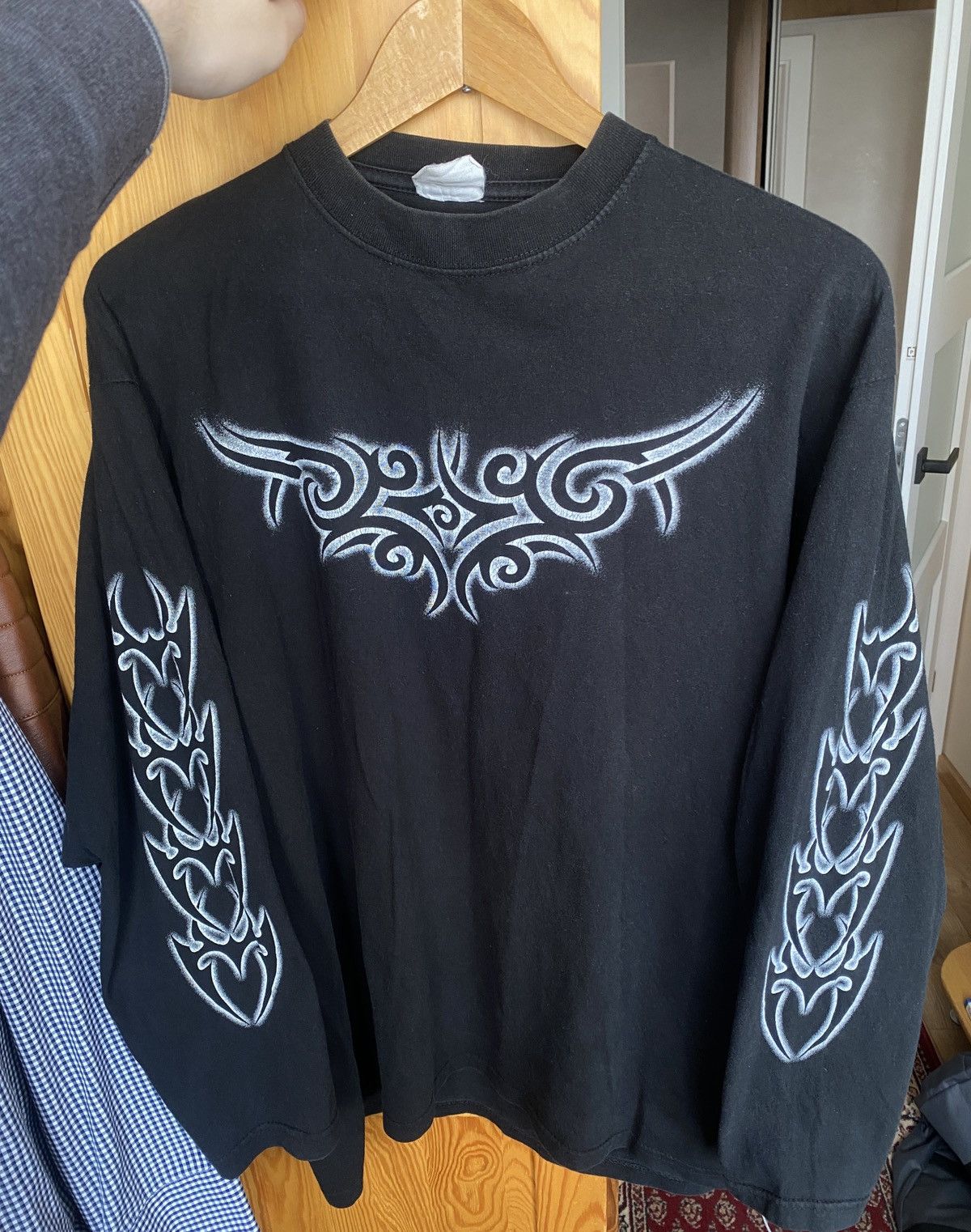 Other Tribal Allover Print Vintage Longsleeve 90s Size US L / EU 52-54 / 3 - 1 Thumbnail