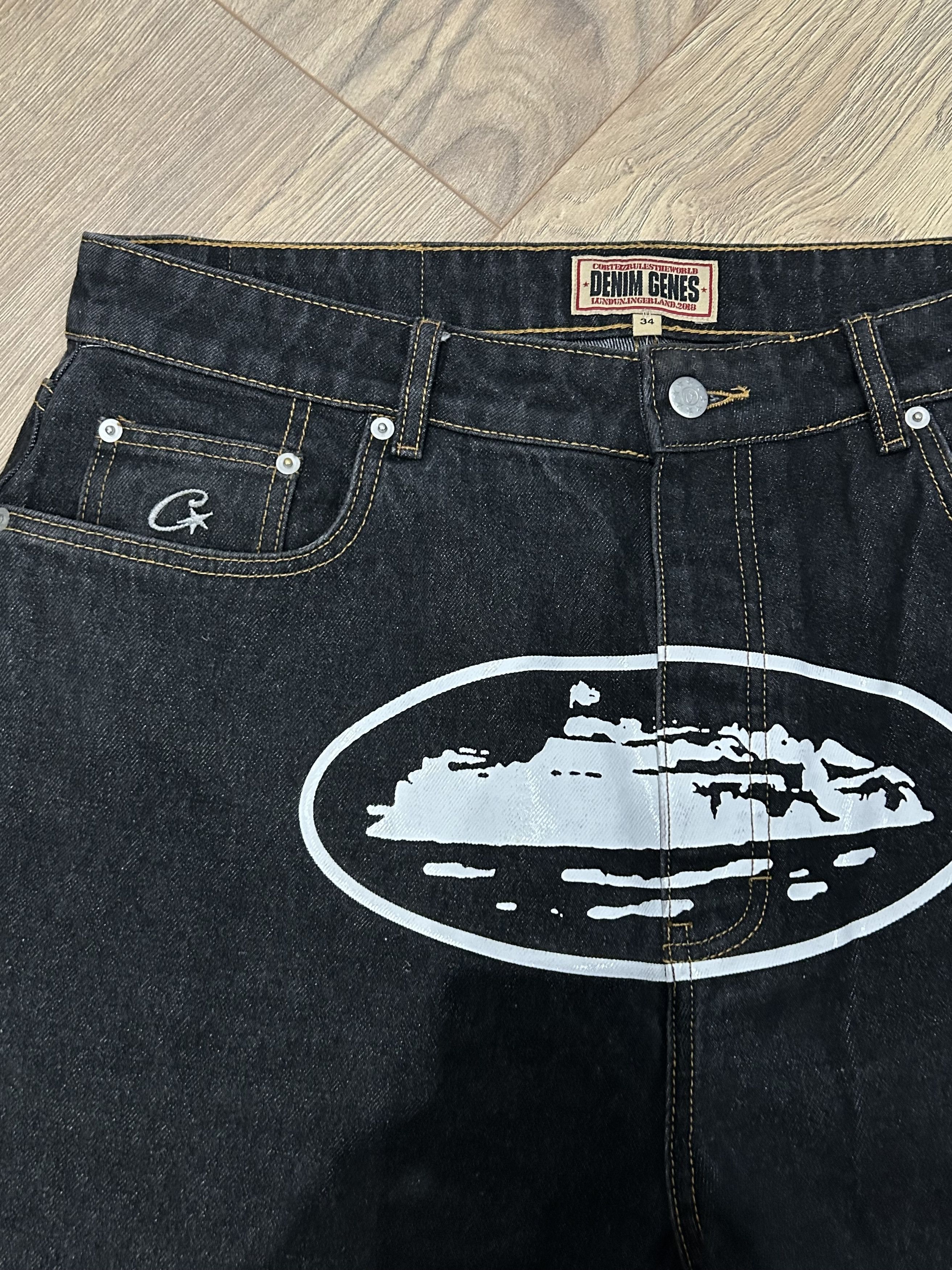 Corteiz Corteiz Black Alcatraz Denim Shorts Size US 34 / EU 50 - 3 Thumbnail
