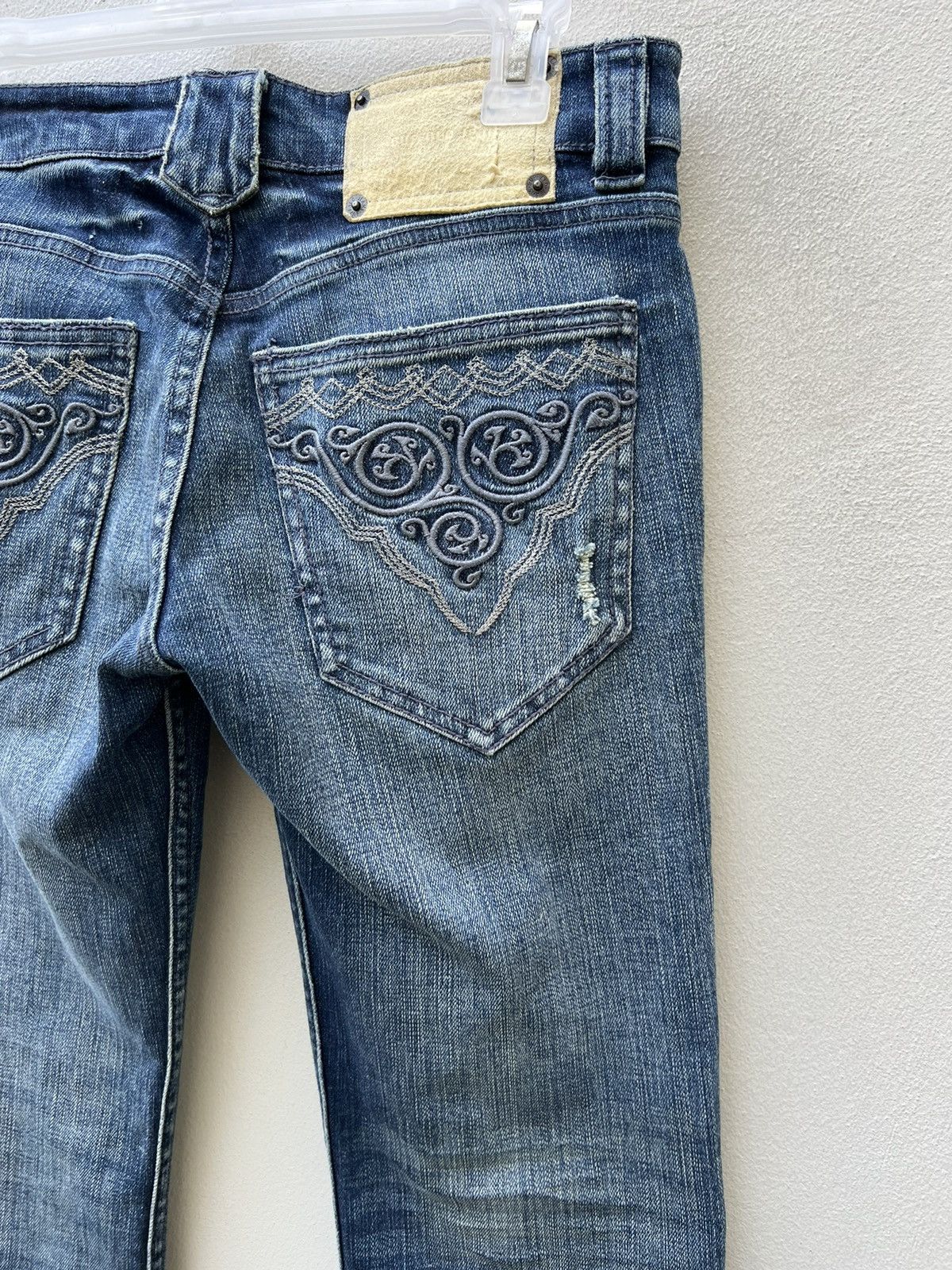 BUFFALO BOBS VTG Buffalo Jeans Japan Distress Denim Stretch Flare Jeans Size US 29 - 20 Thumbnail