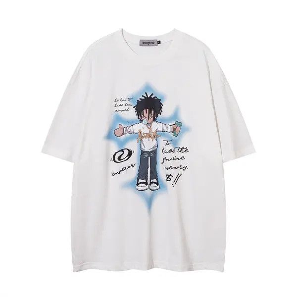 Japanese Brand Kubota x Kawa Anime cartoon casual cotton loose tee Size US L / EU 52-54 / 3 - 7 Thumbnail