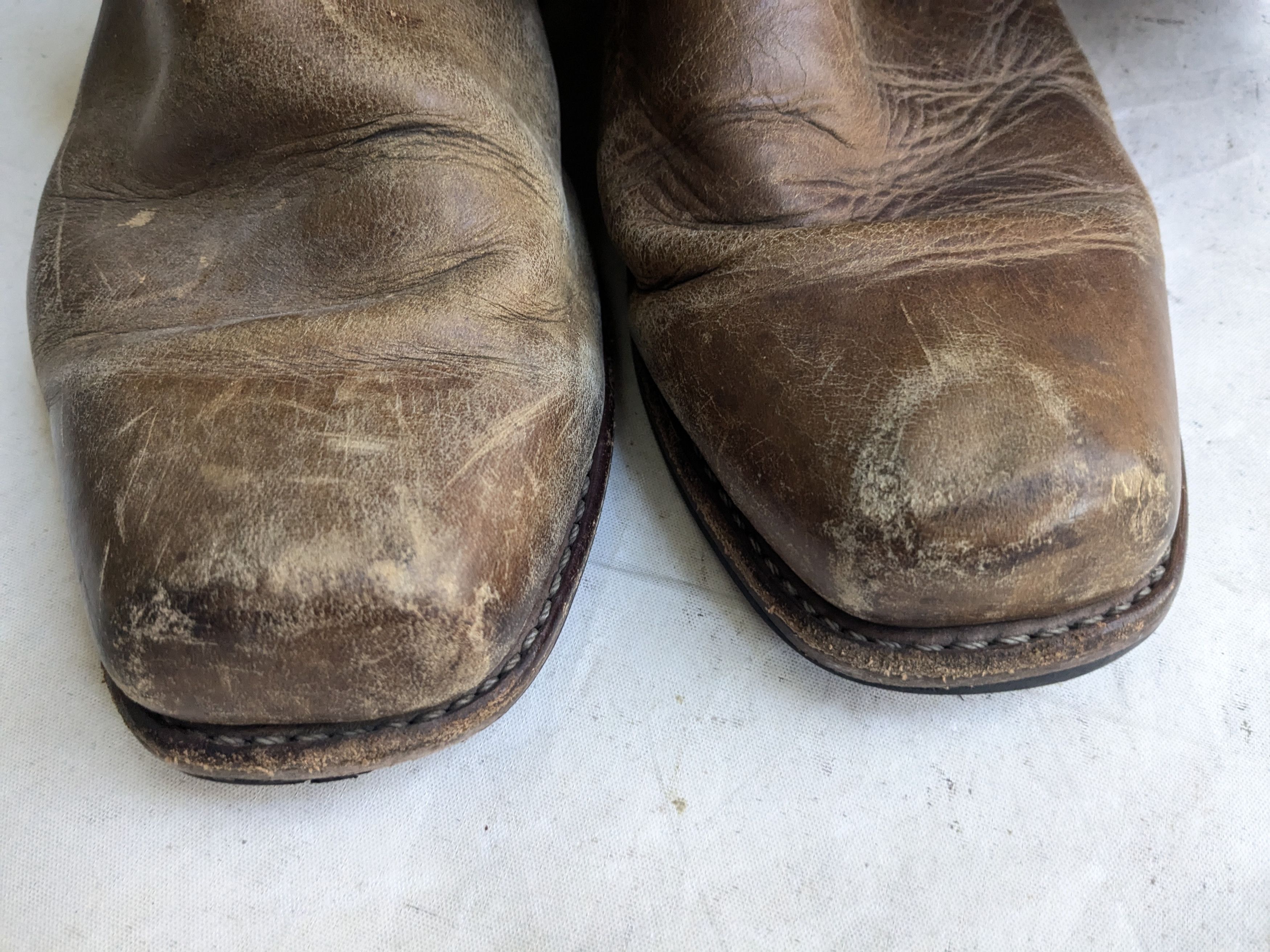 Frye Frye Harness Boots Brown Leather 13 M Motorcycle Biker Size US 13 / EU 46 - 2 Thumbnail