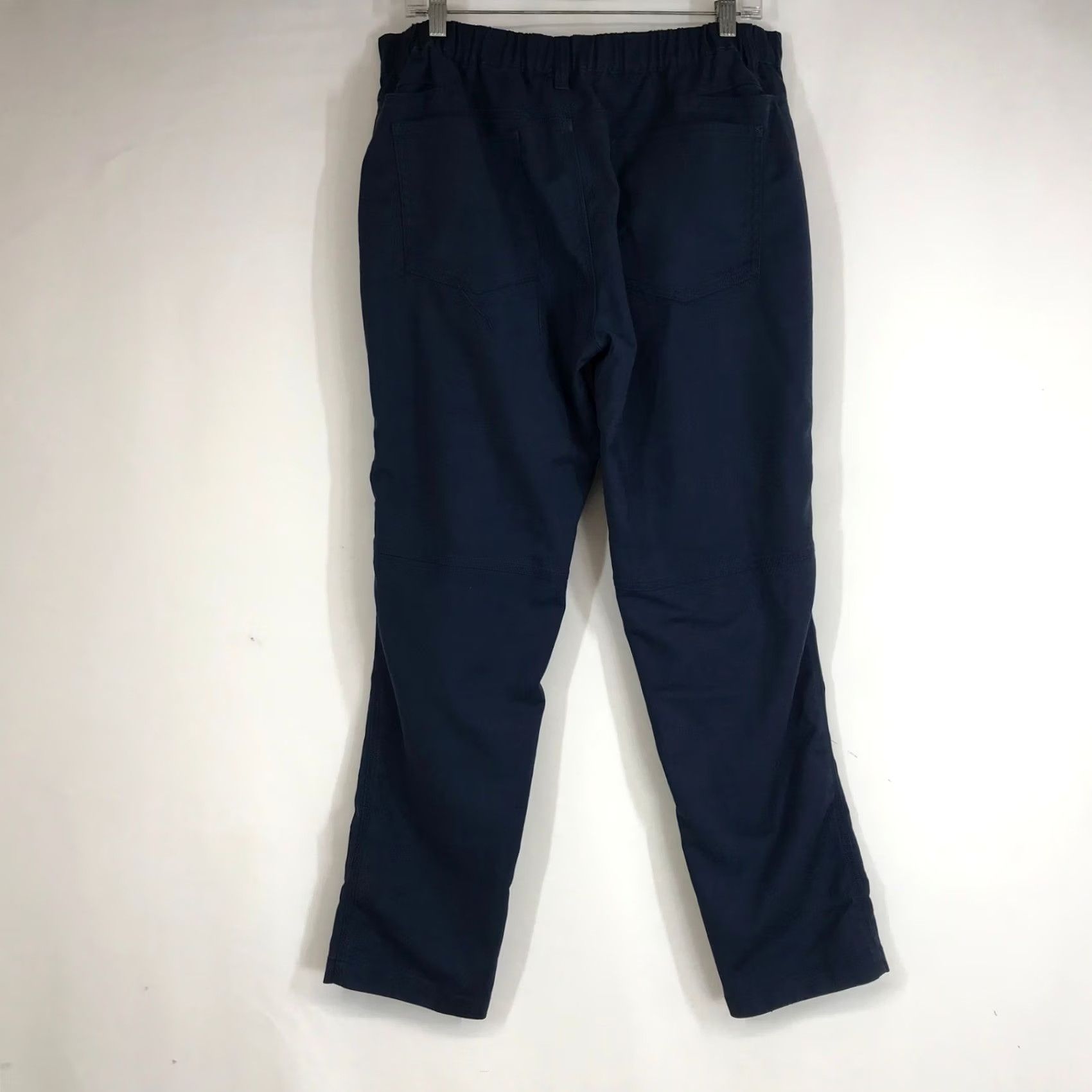 Vintage Bearbottom Clothing Mens Navy Blue Chino Pants Elastic Waist 30in Inseam 30 L Size 30 Straight Khaki/Blue Navy Size US 30 / EU 46 - 4 Thumbnail