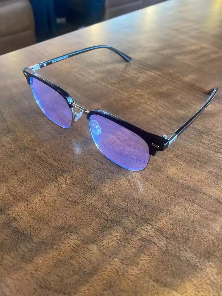 Electric Visual LuxuryStyle high quality Half frame anti blue light glasses Size ONE SIZE - 4 Thumbnail