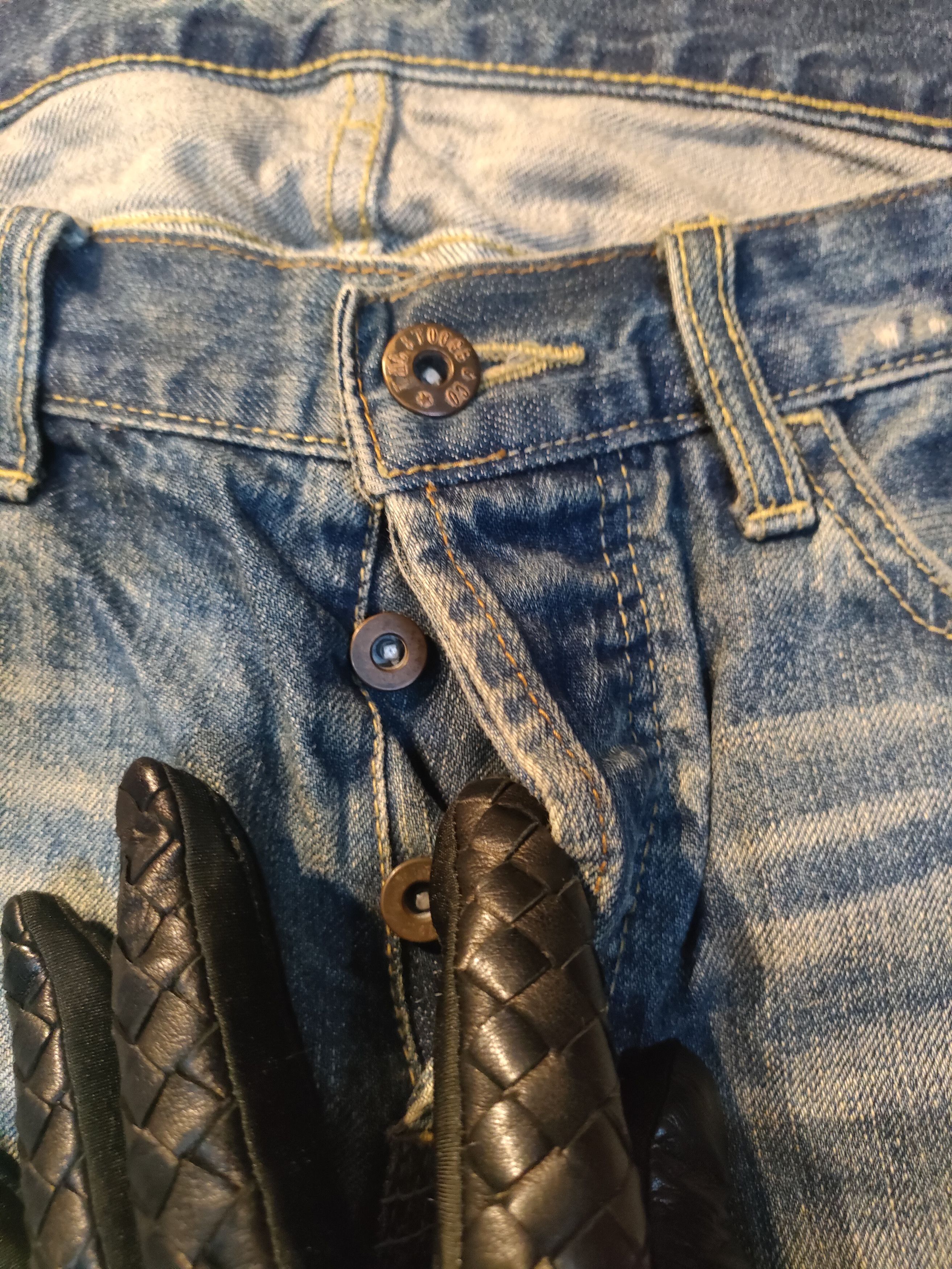 Japanese Brand Genuine Of The Stooge Distressed Jeans Size US 32 / EU 48 - 6 Thumbnail