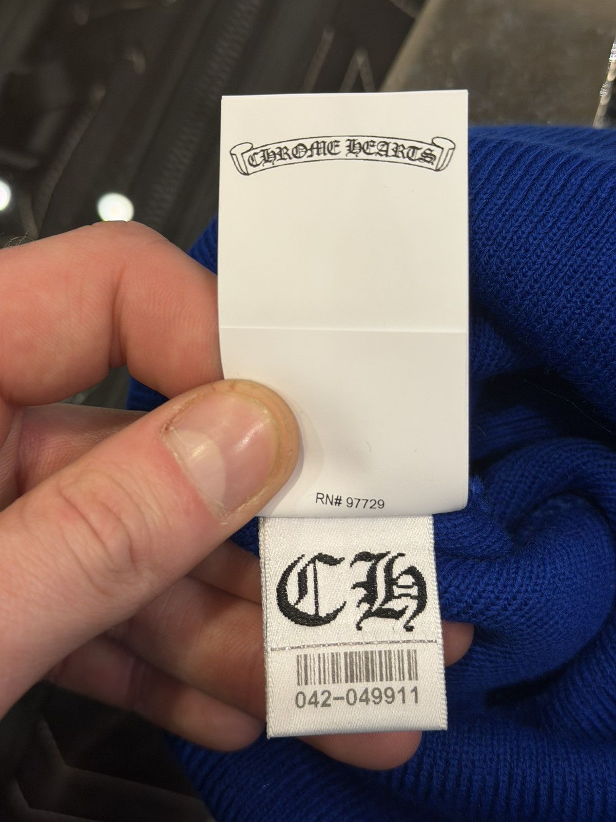 Chrome Hearts Chrome Hearts CH Embroidered Beanie - Blue Size ONE SIZE - 9 Thumbnail