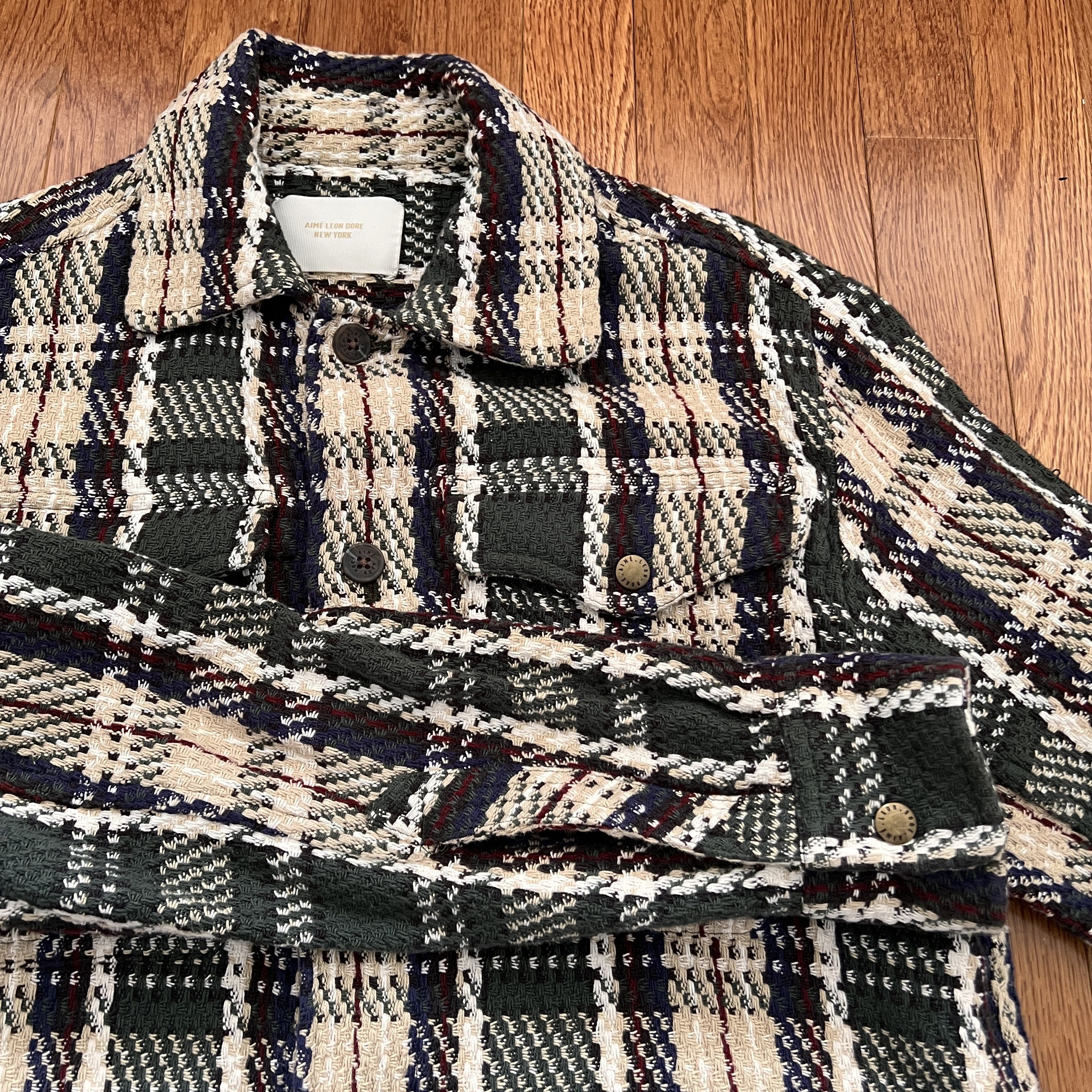 Aime Leon Dore Aime Leon Dore/ALD Woven Plaid Overshirt Green/White XS Size US XS / EU 42 / 0 - 5 Thumbnail
