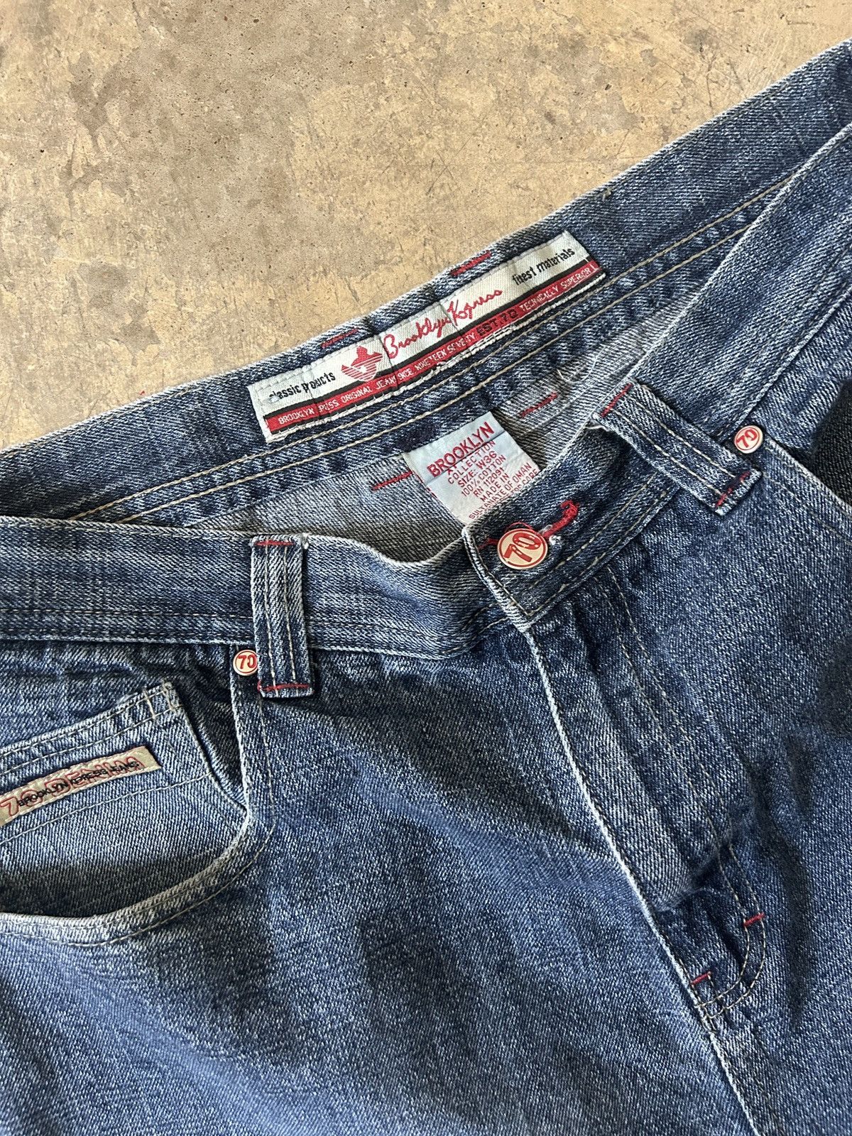 Vintage Vintage Brooklyn Kangaroo Denim Jorts Y2K Baggy Carpenter Size US 36 / EU 52 - 2 Thumbnail