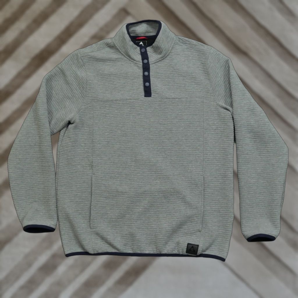 KangaROOS Gerry Sweatshirt Mens XL Gray Pullover Snap Jacket Outdoor Kangaroo Pocket National Size US XL / EU 56 / 4 - 1 Thumbnail