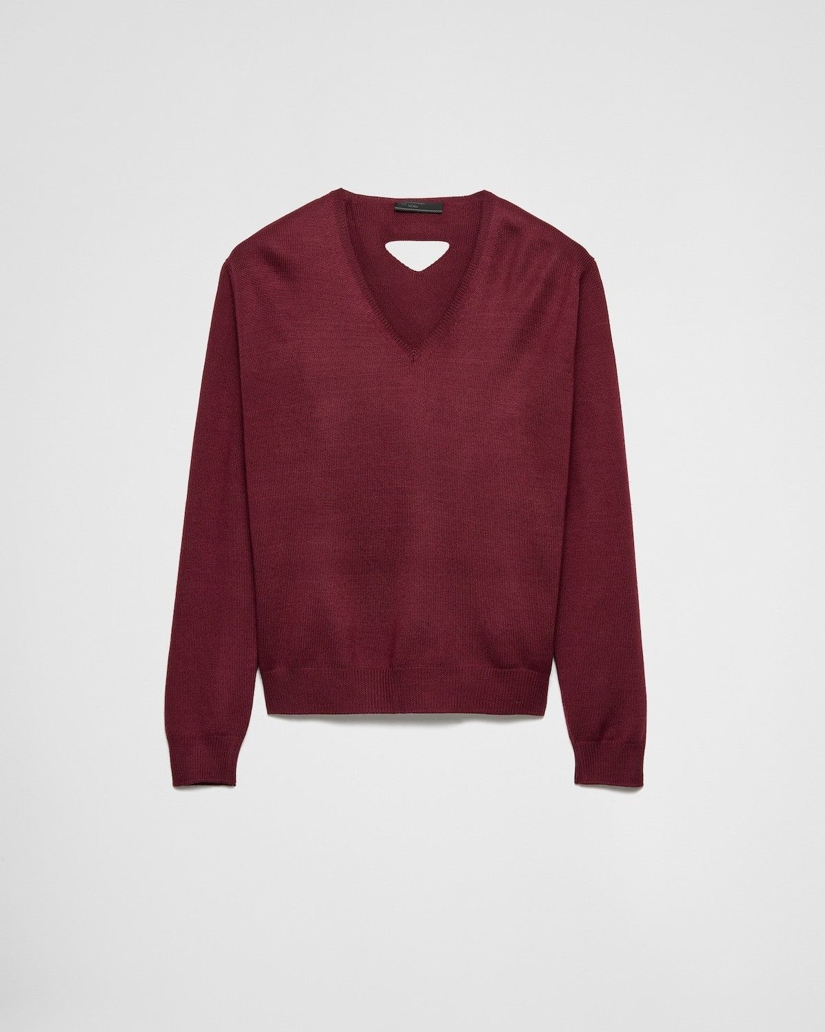 Prada o1bcso1str1025 Wool Sweater in Burgundy Size US L / EU 52-54 / 3 - 1 Thumbnail