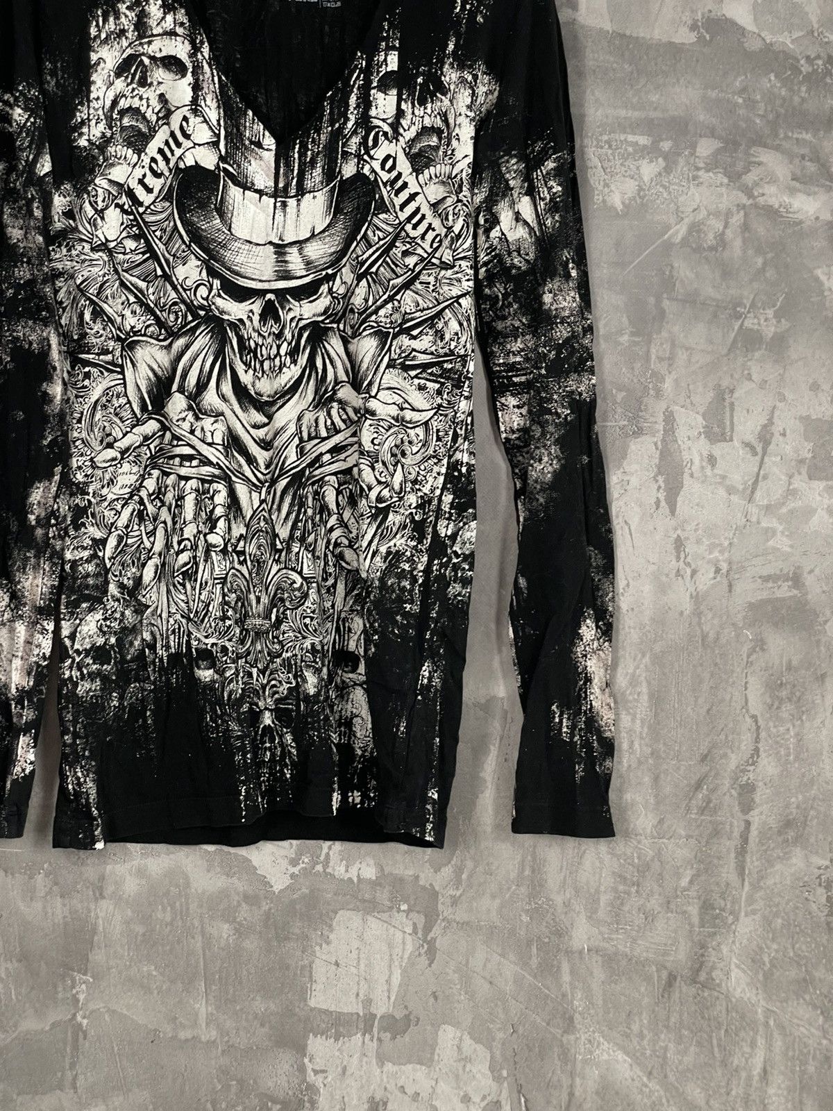 Vintage Vintage Affliction Style Skate Long Sleeve Y2K Hype Size M Size US M / EU 48-50 / 2 - 6 Thumbnail