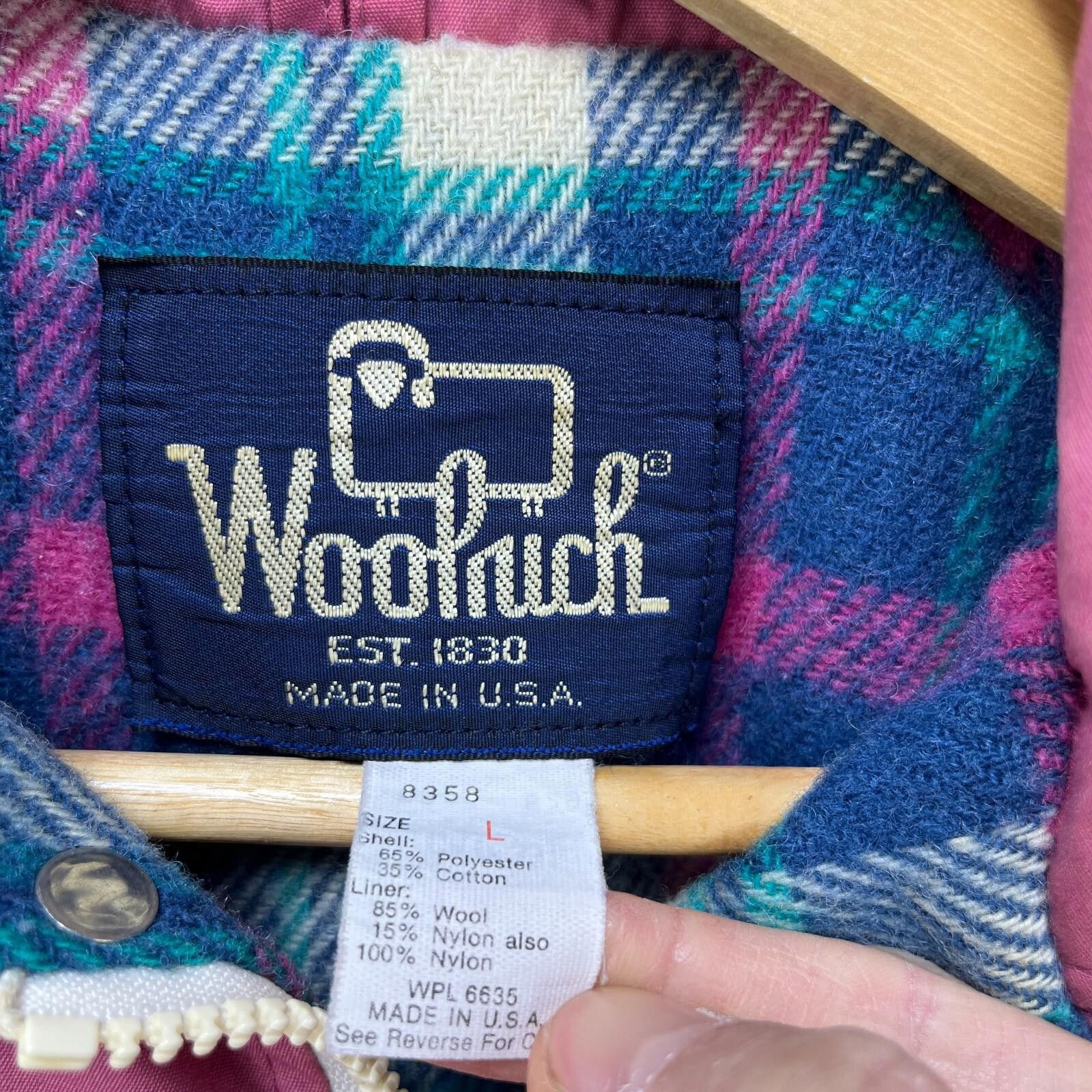 Woolrich Woolen Mills Vintage 90s Woolrich Plaid Lined Jacket Womens Large Size L / US 10 / IT 46 - 4 Thumbnail