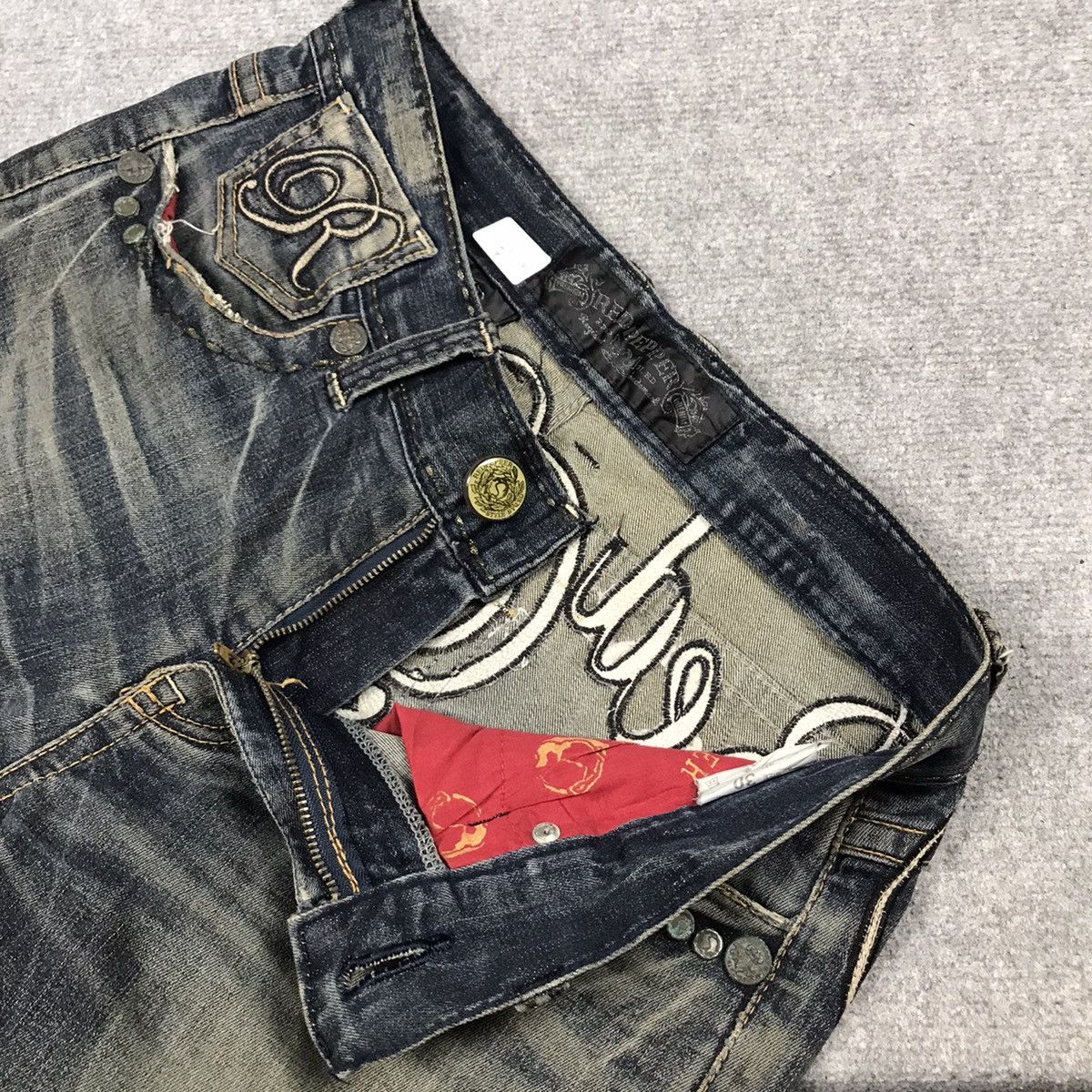 Japanese Brand RED PEPPER JAPAN DESIGN DENIM DISTRESSED DENIM PANTS Size US 30 / EU 46 - 19 Thumbnail