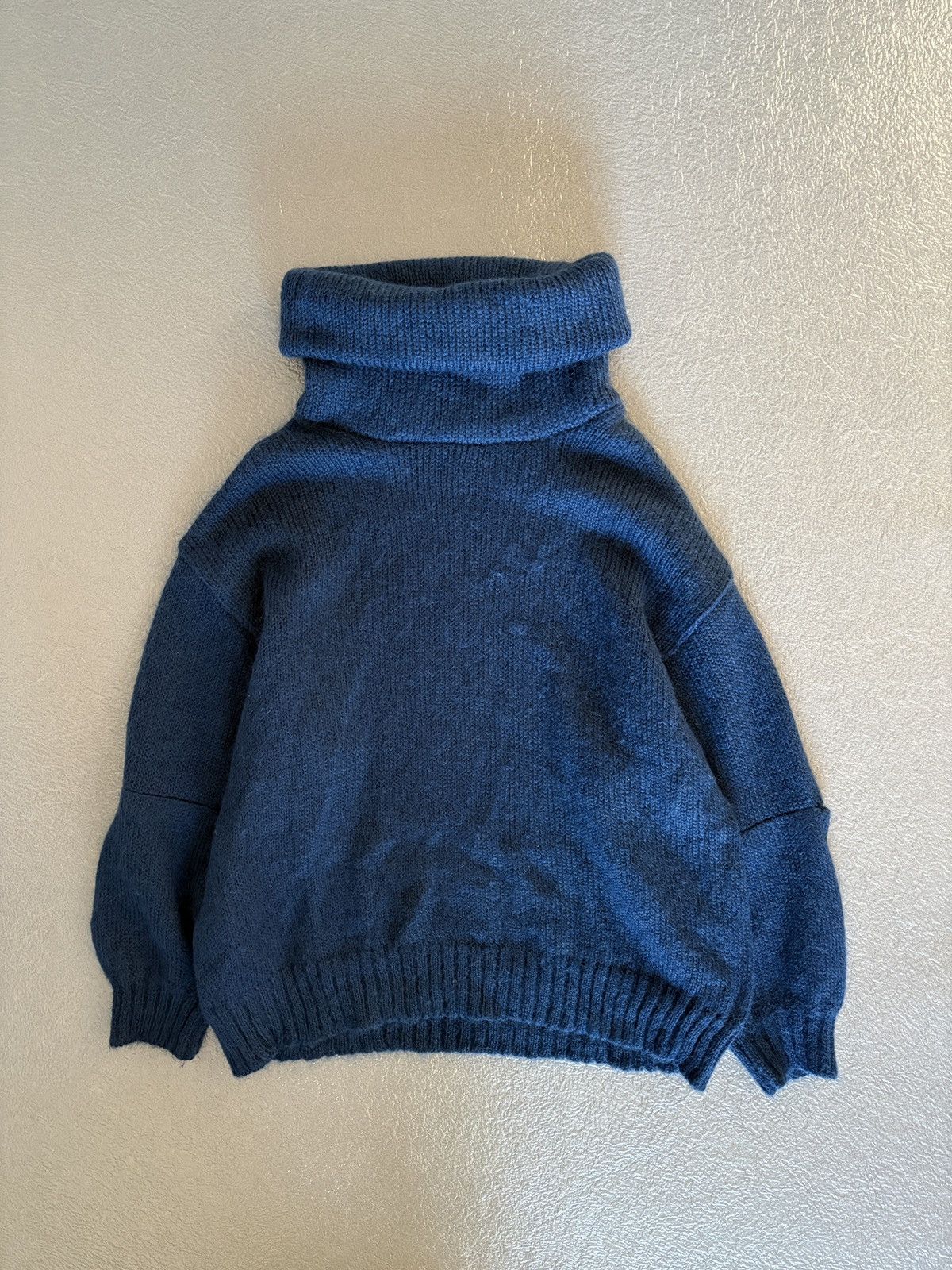 Undercover Undercover AW19 Mohair Turtleneck Sweatshirt Navy Size US M / EU 48-50 / 2 - 1 Thumbnail