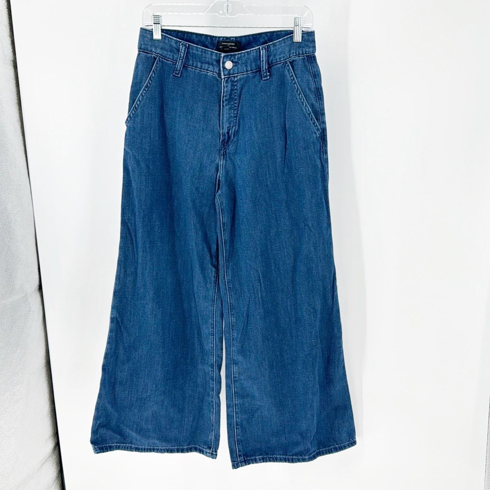 Banana Republic Banana Republic ULTRA HIGH-RISE WIDE-LEG TROUSER JEAN Size 30" / US 8 / IT 44 - 2 Thumbnail