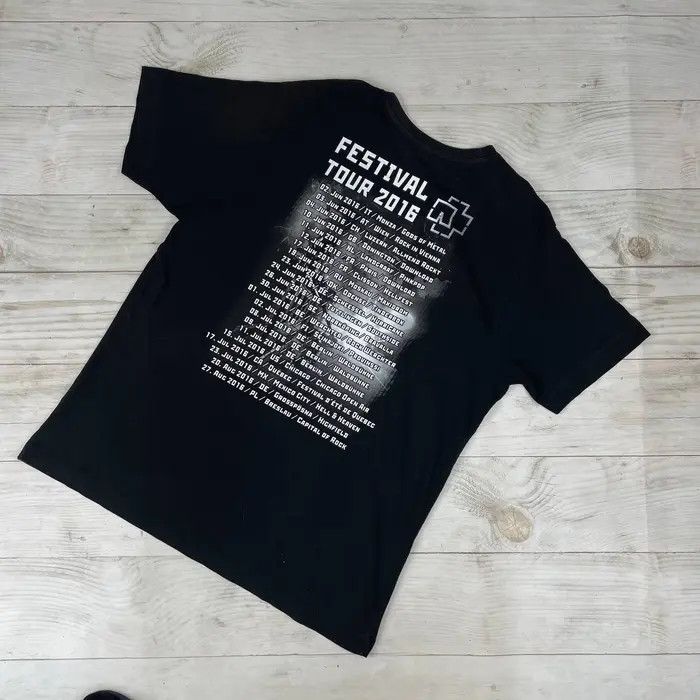 Vintage Vintage Rammstein Festival Tour 2016 T-Shirt Rock Band Y2K Size US XL / EU 56 / 4 - 2 Thumbnail