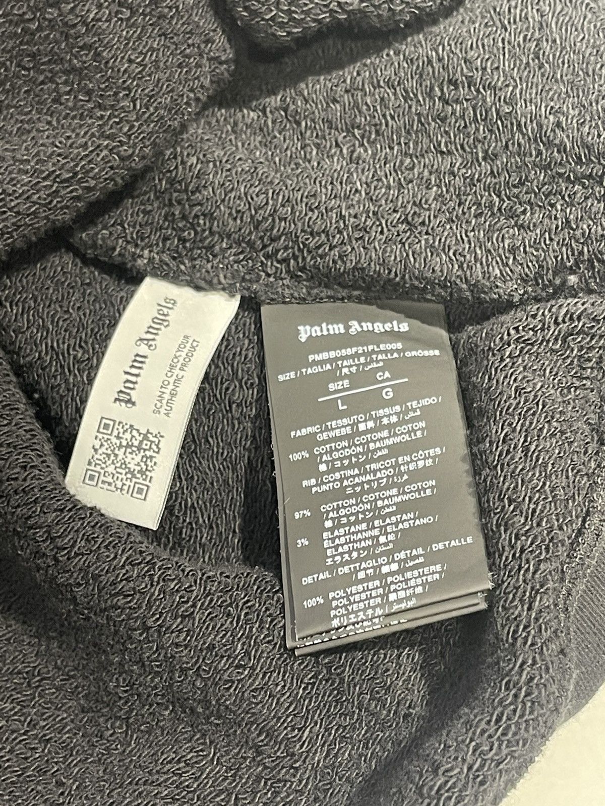 Palm Angels Palm Angels Orange Script Logo Popover Hoodie Blacm Size US L / EU 52-54 / 3 - 8 Thumbnail