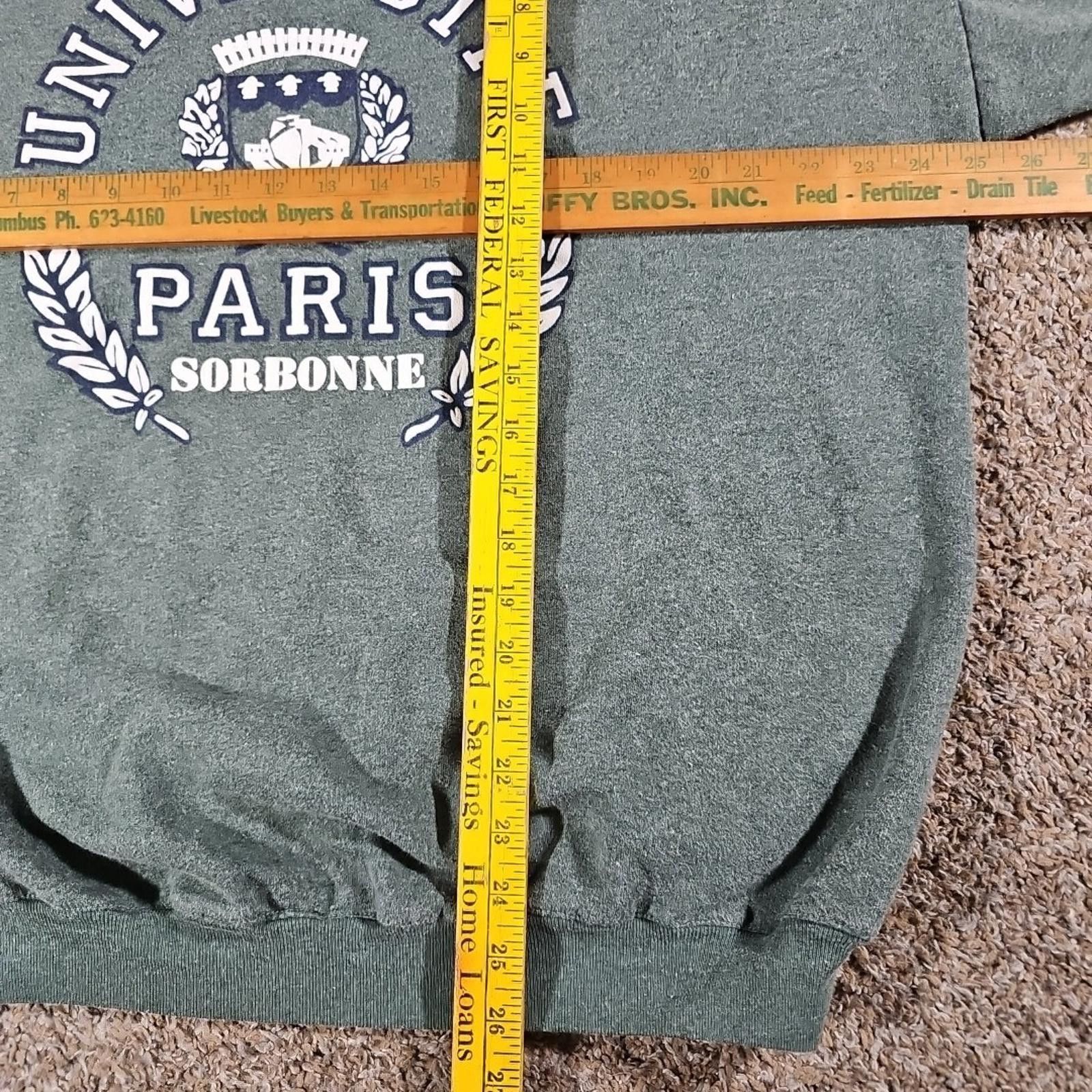 The Unbranded Brand Universite Paris Sorbonne Sweater T 3-4 Green Size M / US 6-8 / IT 42-44 - 4 Thumbnail
