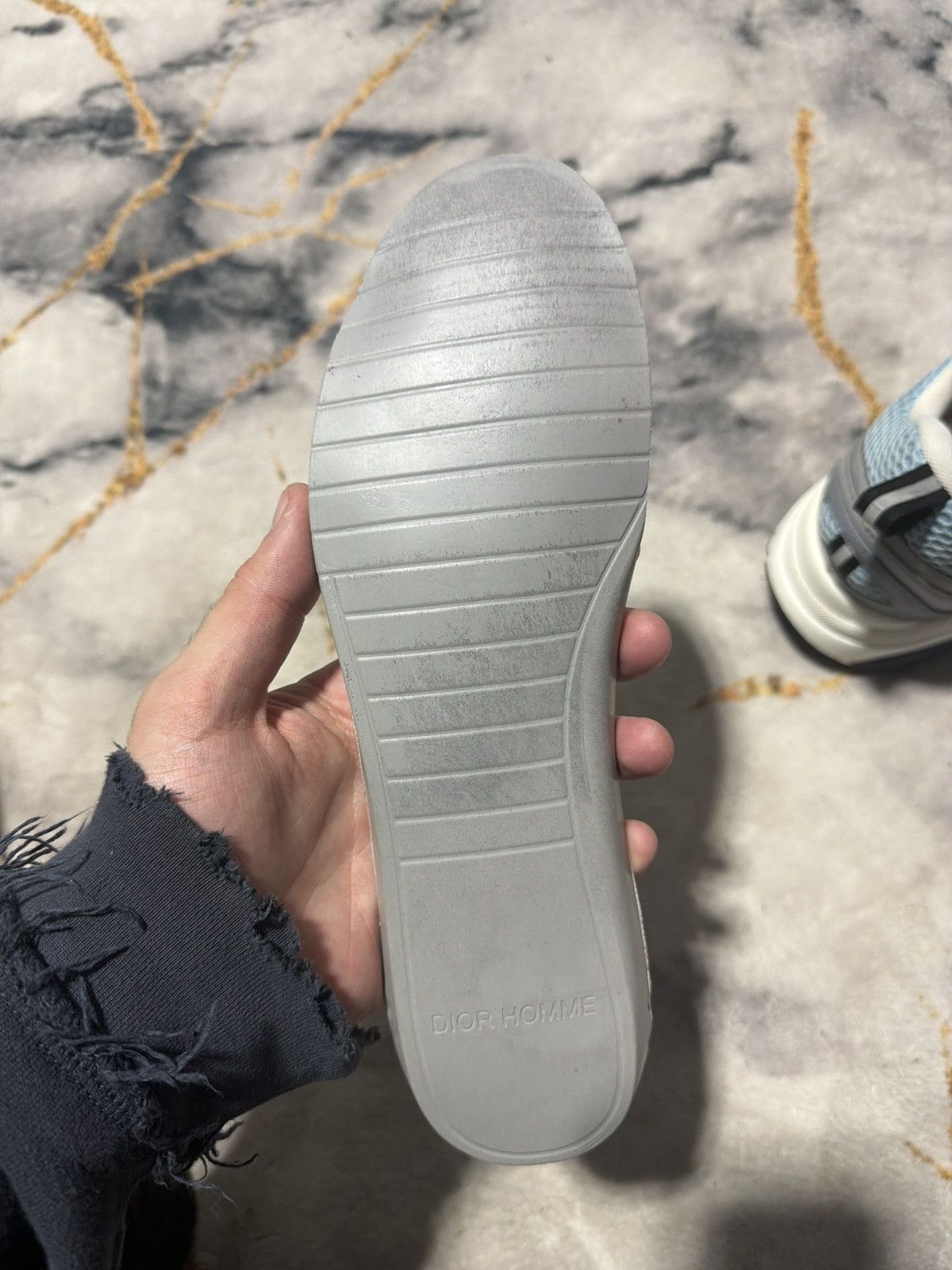Dior Dior B22 Light Blue Grey White - Sz 9US Size US 9 / EU 42 - 9 Thumbnail