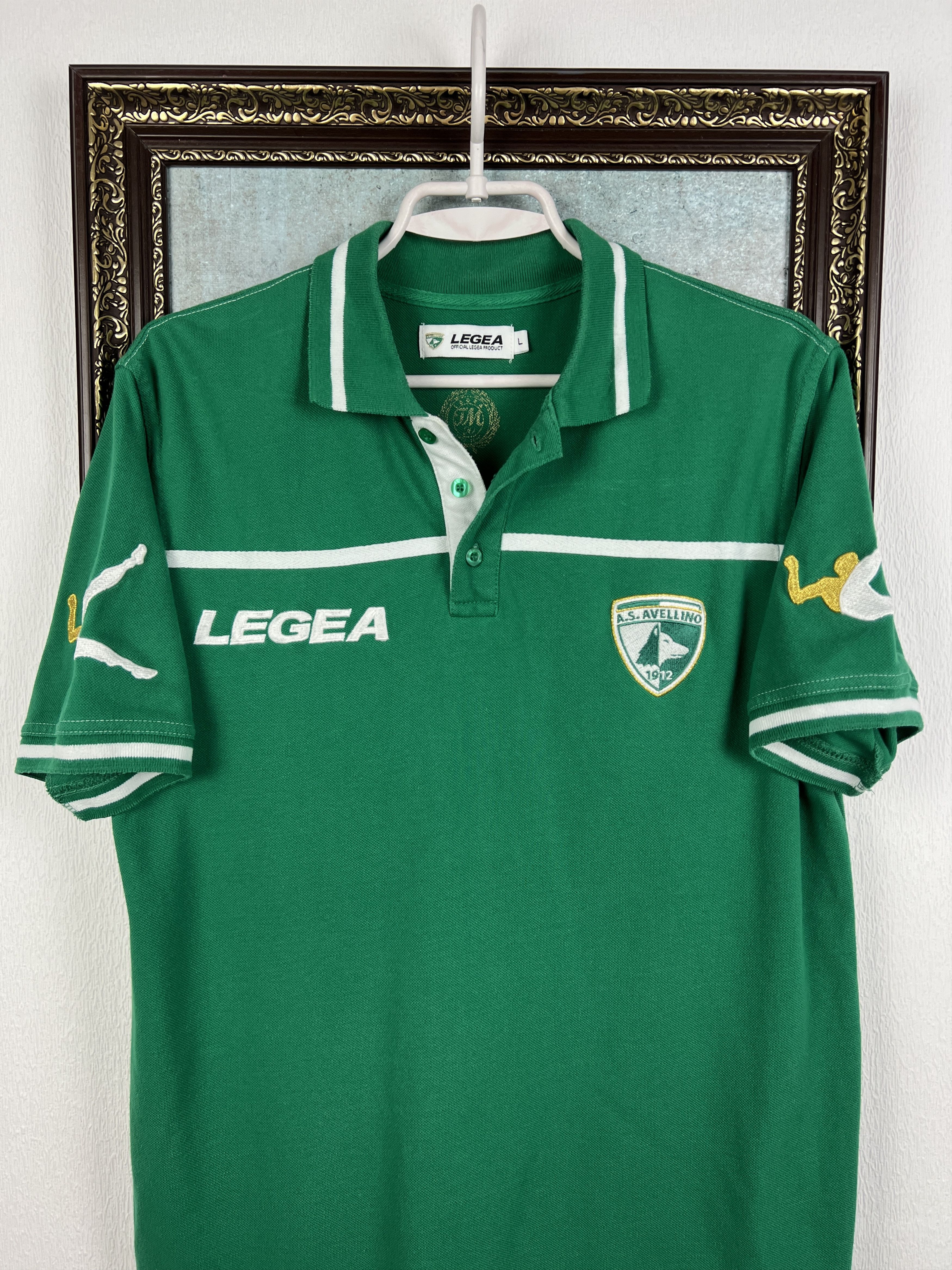 Vintage Avellino Football Shirt Soccer Train Polo Maglia Jersey Size US L / EU 52-54 / 3 - 2 Thumbnail