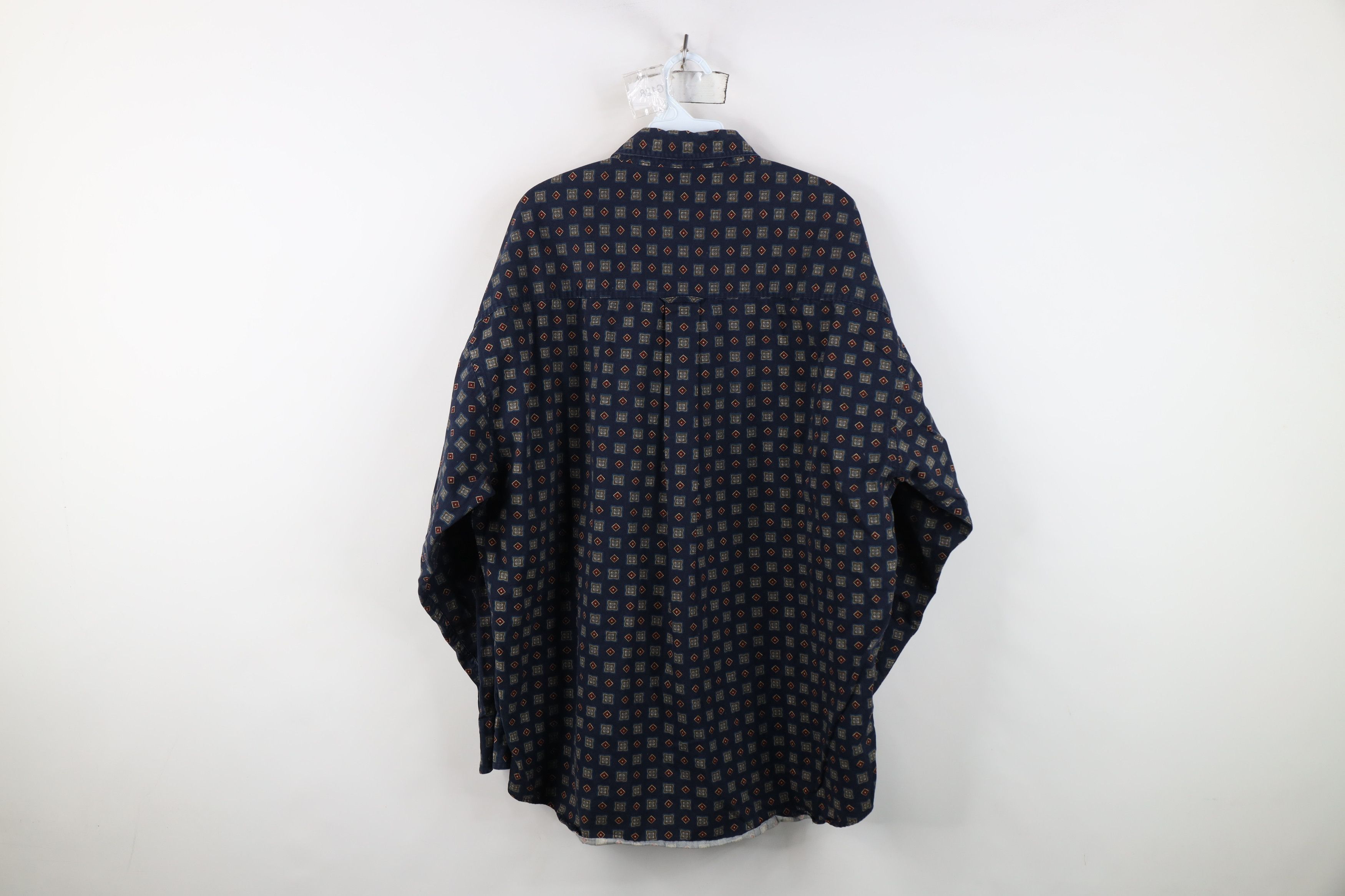 Ralph Lauren Vintage 90s Chaps Ralph Lauren Geometric Button Down Shirt Size US XL / EU 56 / 4 - 9 Thumbnail